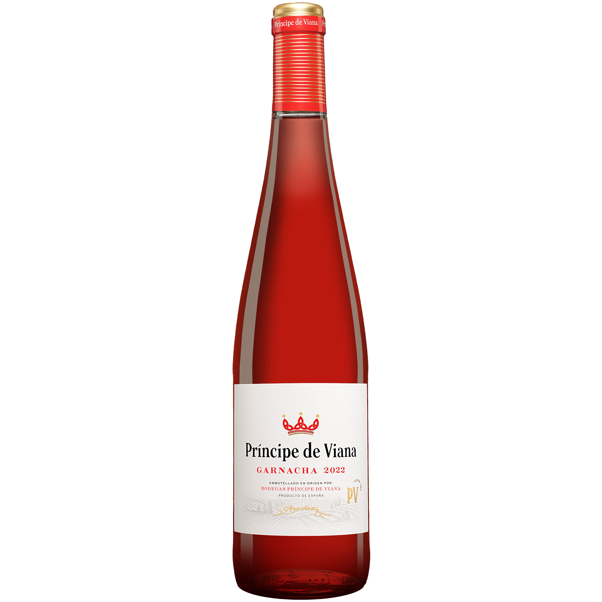 Príncipe de Viana Garnacha Rosado 2022  0.75L 12.5% Vol. Roséwein aus Spanien Rosewein 36487 vinos DE