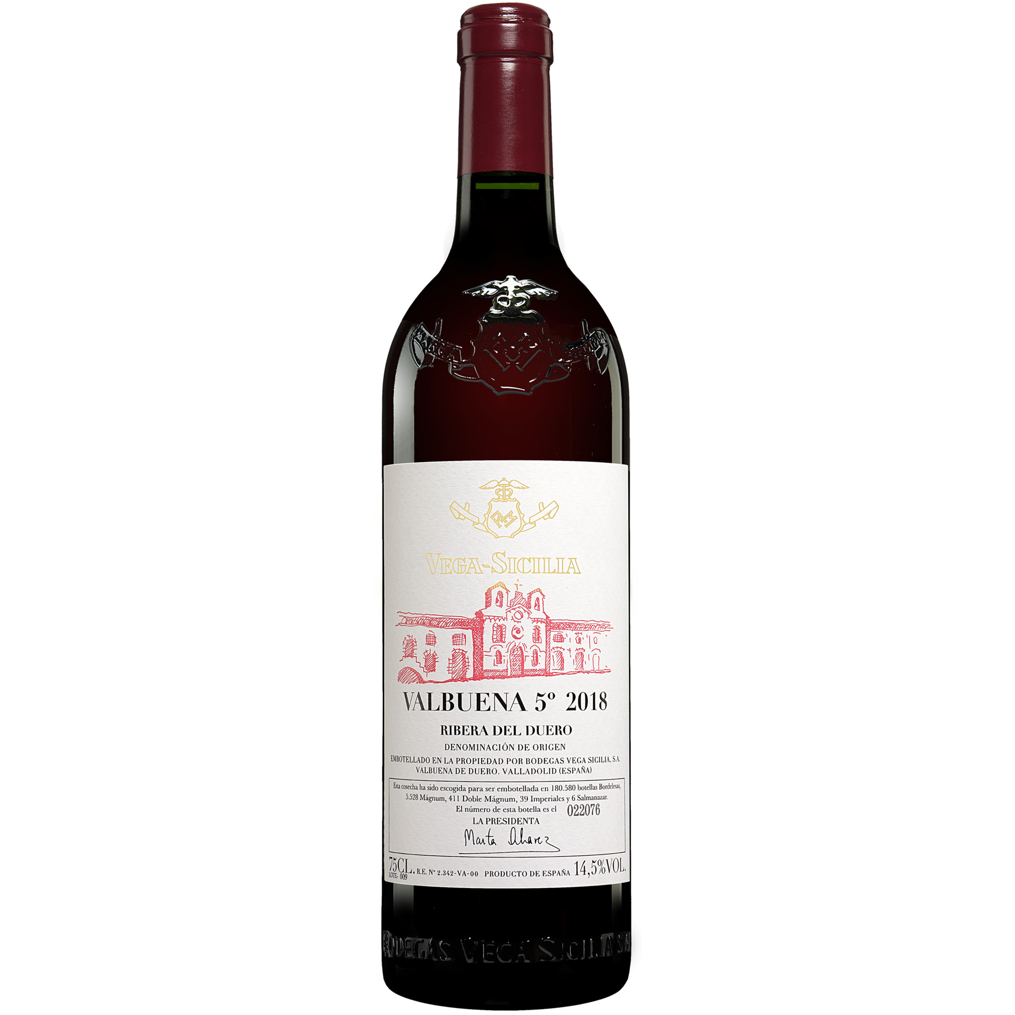 Vega Sicilia »Valbuena« 5° Año Reserva 2018  014.5% Vol. Rotwein Trocken aus Spanien