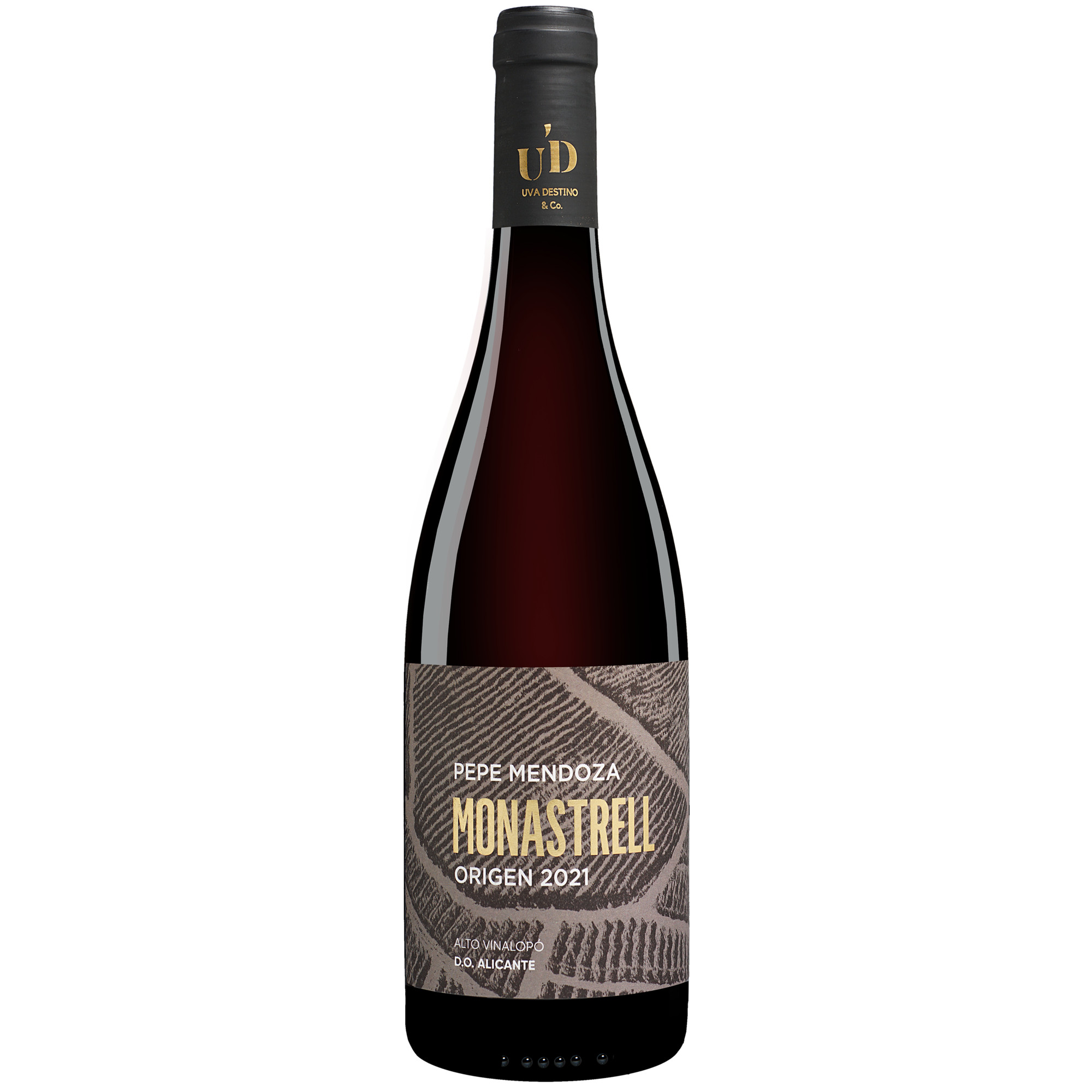 Pepe Mendoza Monastrell Origen 2021  0.75L 13.5% Vol. Rotwein Trocken aus Spanien Rotwein 36660 vinos DE