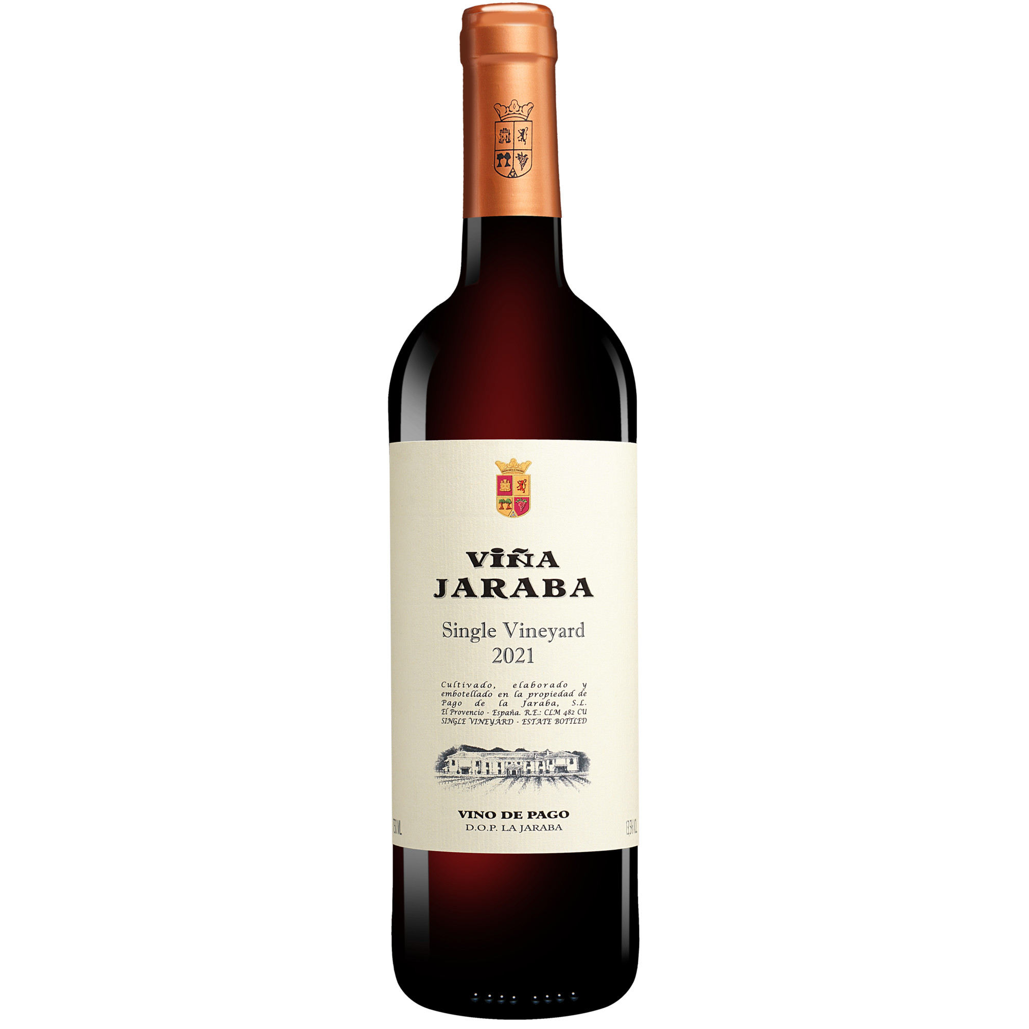 Viña Jaraba Single Vineyard  0.75L 13.5% Vol. Rotwein Trocken aus Spanien Rotwein 36854 vinos DE