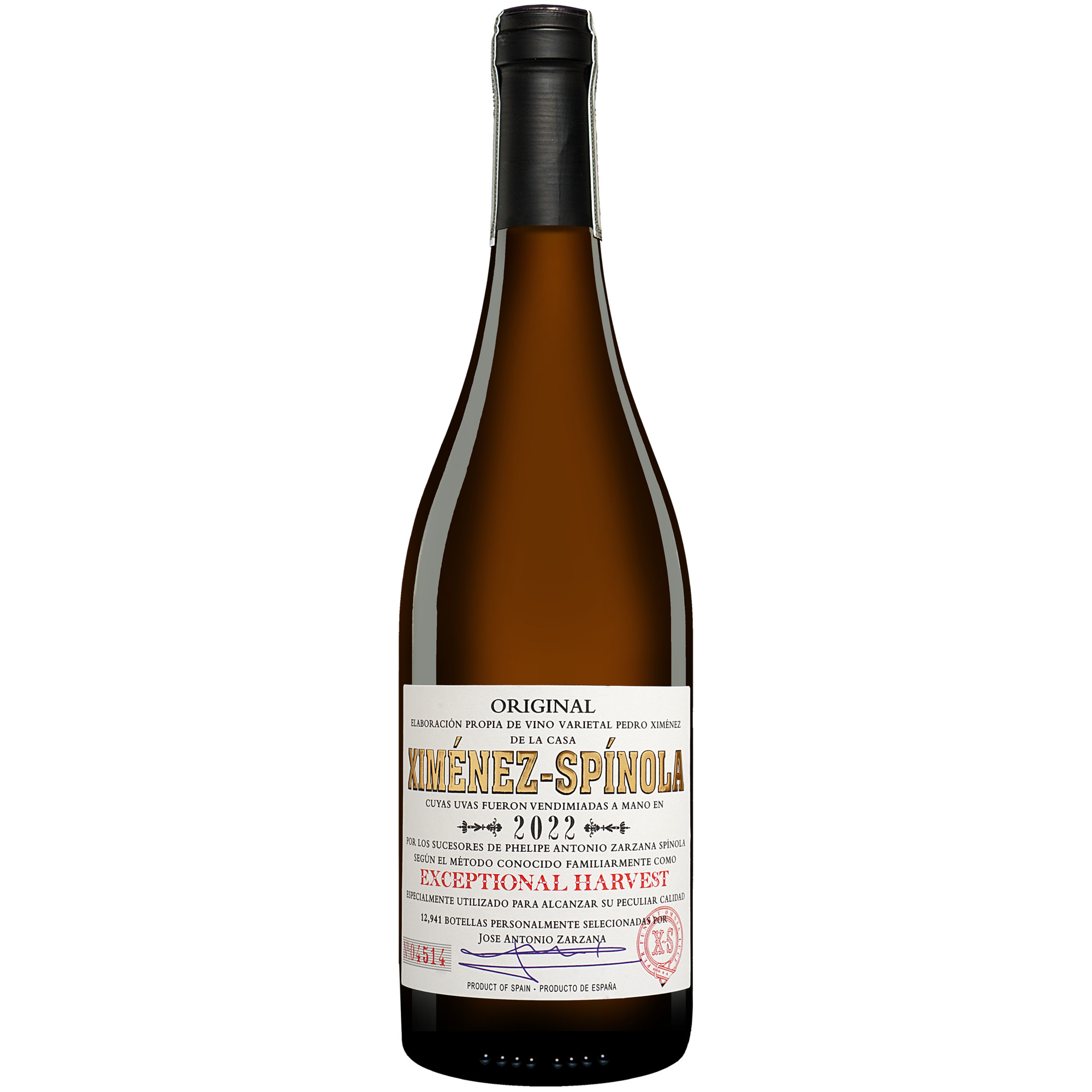 Ximénez Spínola »Exceptional Harvest Pedro Ximénez« 2022  012.5% Vol. Weißwein Halbtrocken aus Spanien