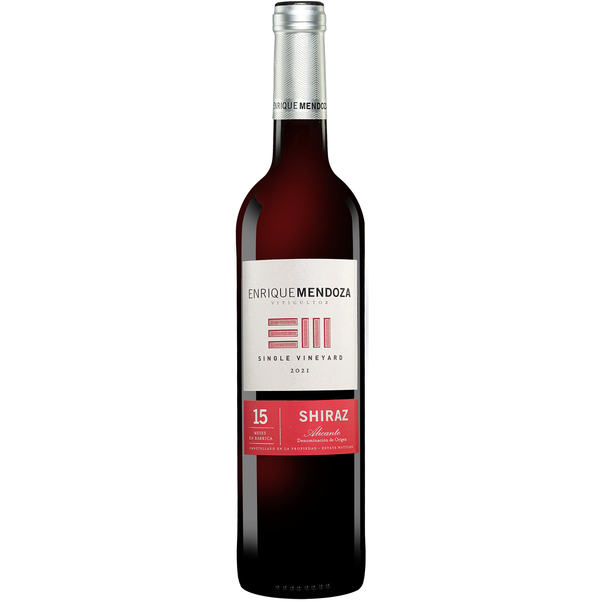 Enrique Mendoza Shiraz 2021  014.5% Vol. Rotwein Trocken aus Spanien