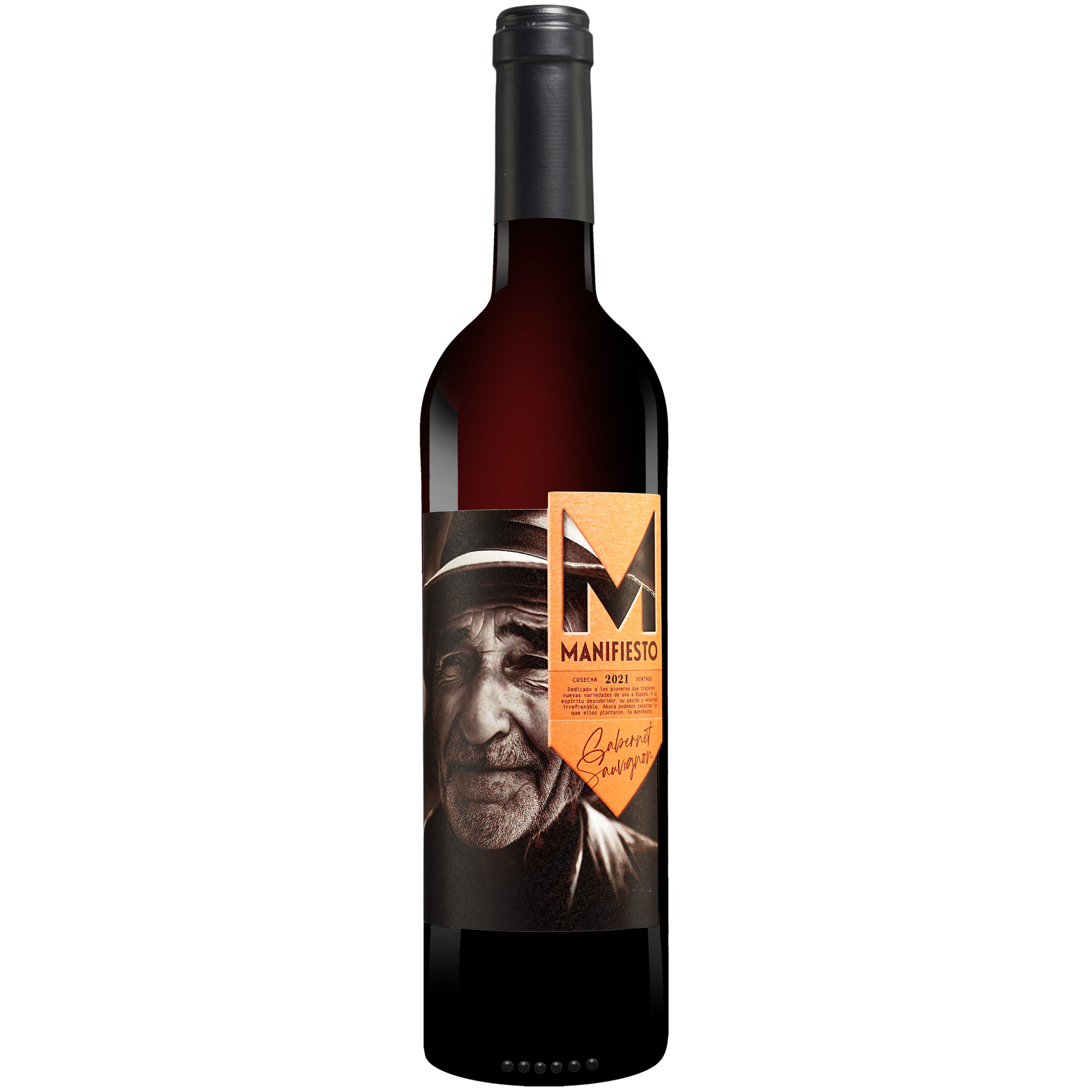 Manifiesto Cabernet Sauvignon 2021  0.75L 14% Vol. Rotwein Trocken aus Spanien Rotwein 36995 vinos DE