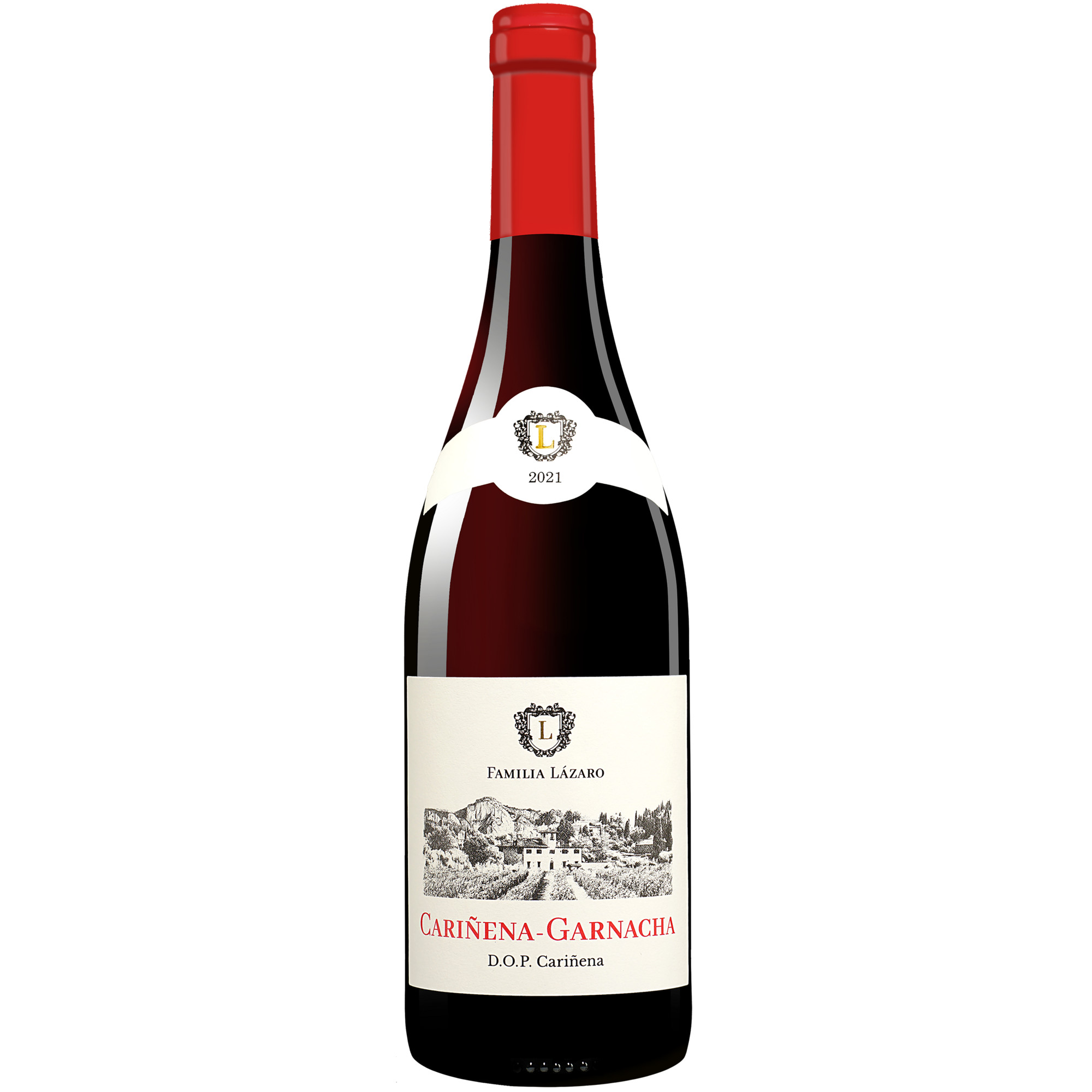 Familia Lázaro Cariñena - Garnacha 2021  0.75L 14% Vol. Rotwein Trocken aus Spanien Rotwein 37073 vinos DE
