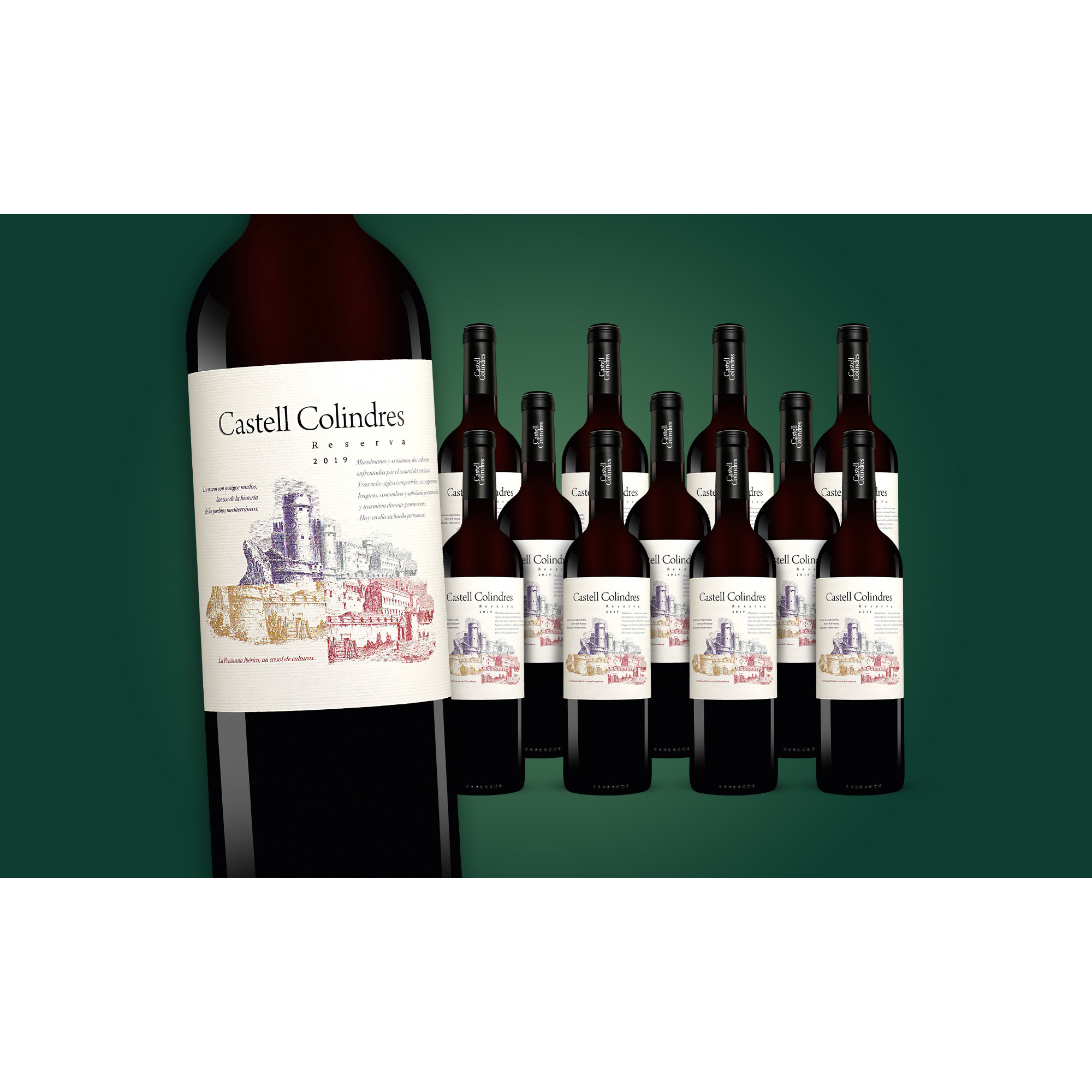 Castell Colindres Reserva 2019  9L 13.5% Vol. Weinpaket aus Spanien 37161 vinos DE