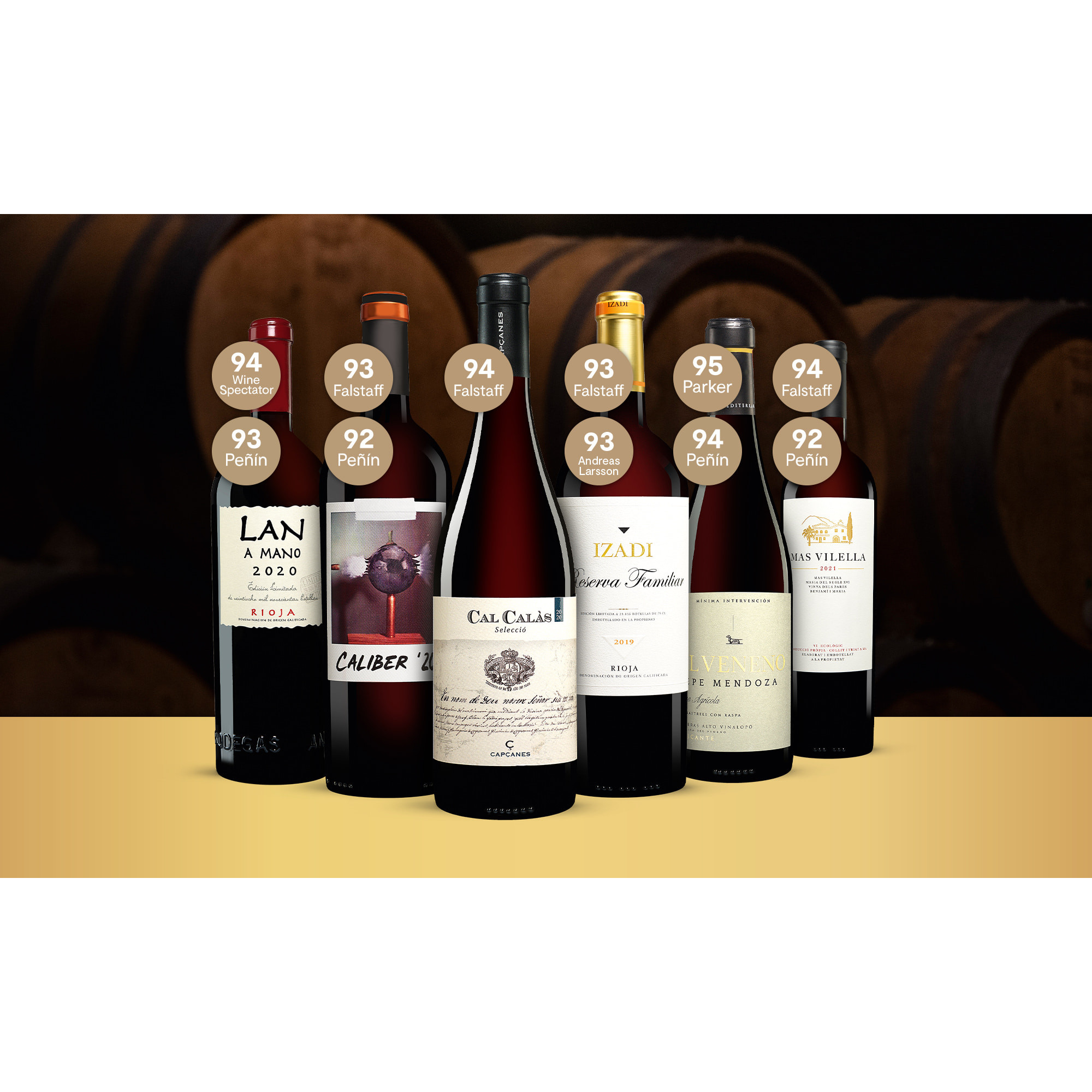 Premium-Paket  4.5L Weinpaket aus Spanien 37239 vinos DE