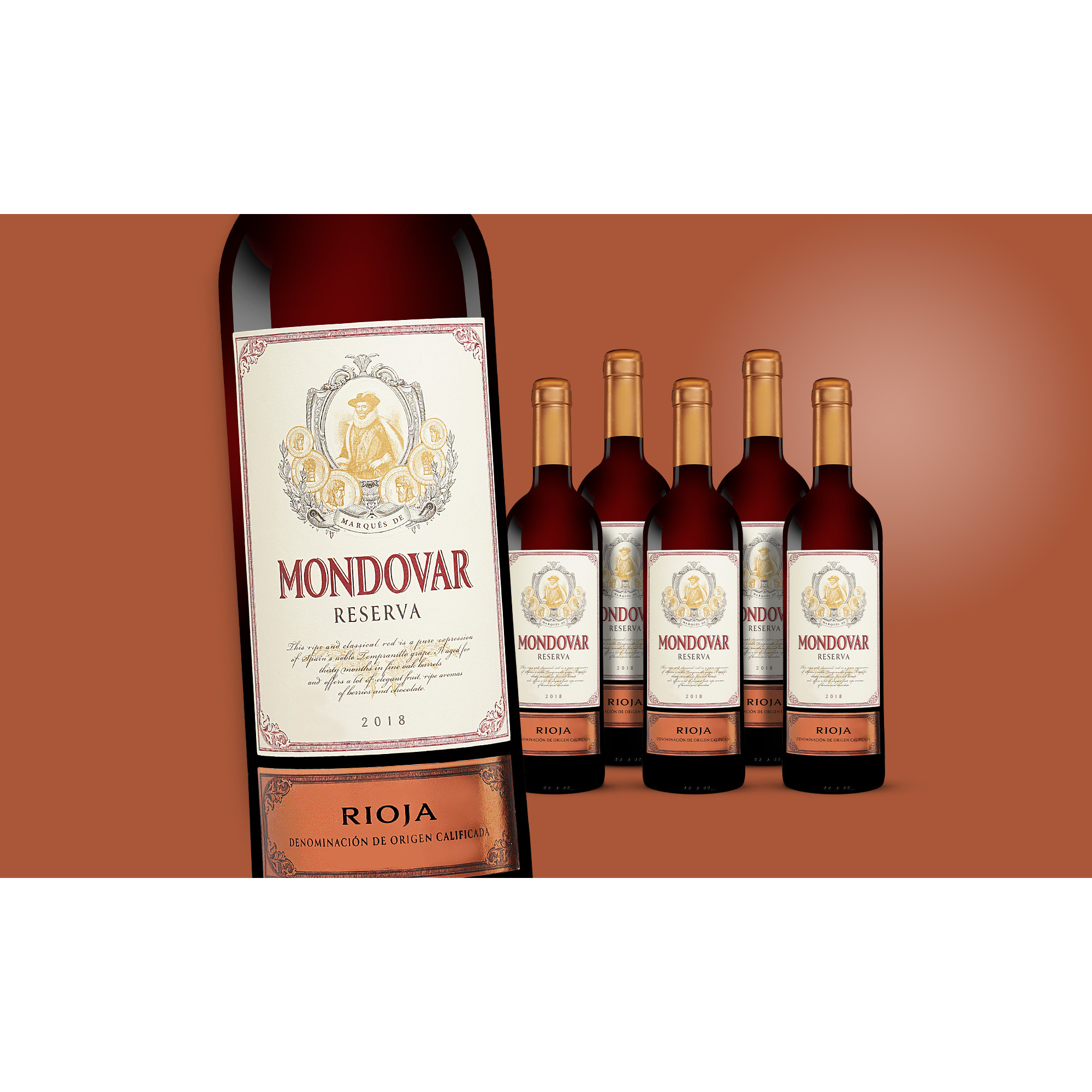 Mondovar Reserva 2018  4.5L 13.5% Vol. Weinpaket aus Spanien 37316 vinos DE