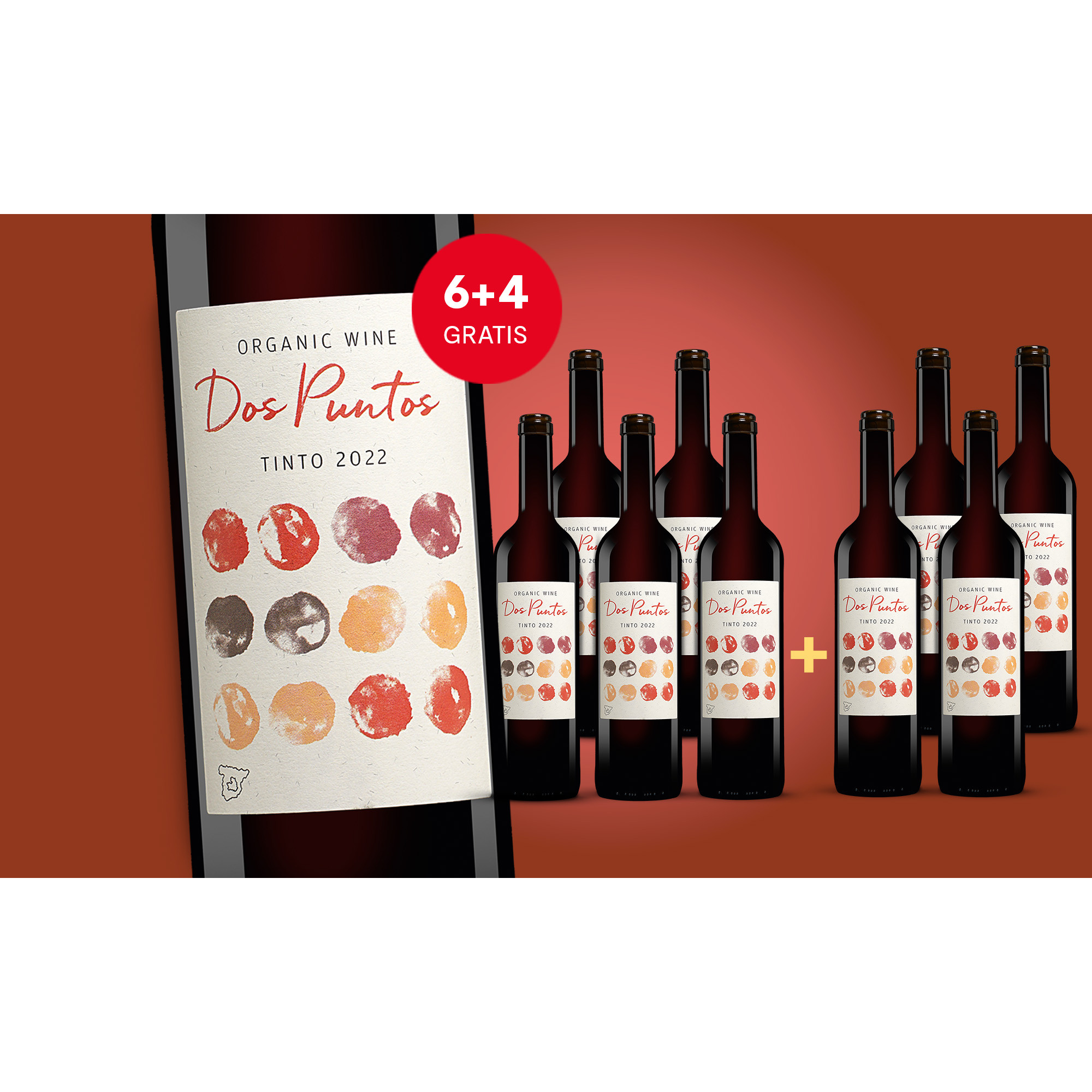 Dos Puntos Tinto Organic 2022  7.5L 13.5% Vol. Weinpaket aus Spanien 37464 vinos DE