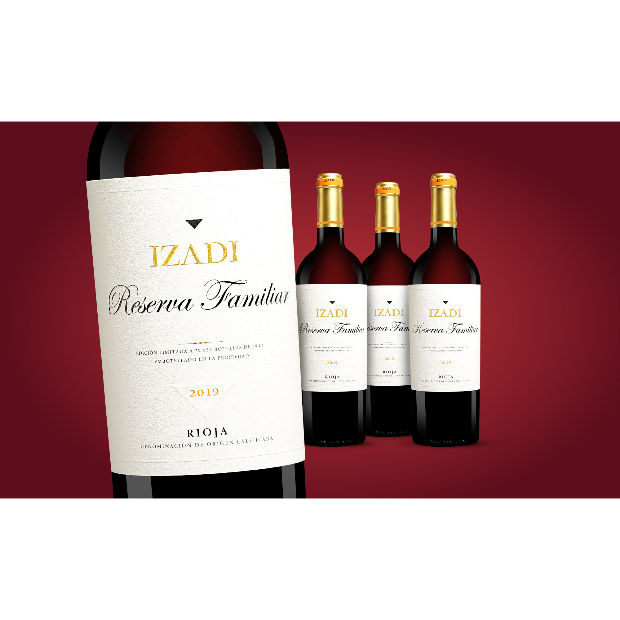 Izadi Tinto »Reserva Familiar« Reserva 2019  3L 14.5% Vol. Weinpaket aus Spanien 37494 vinos DE