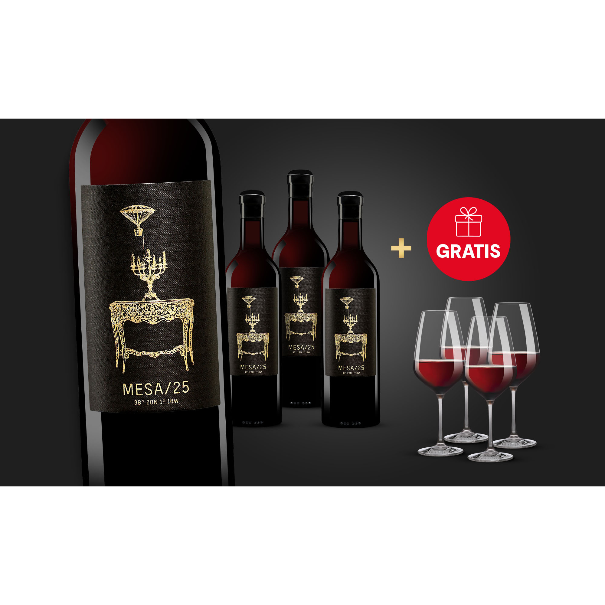 MESA/25  3L Weinpaket aus Spanien 37647 vinos DE