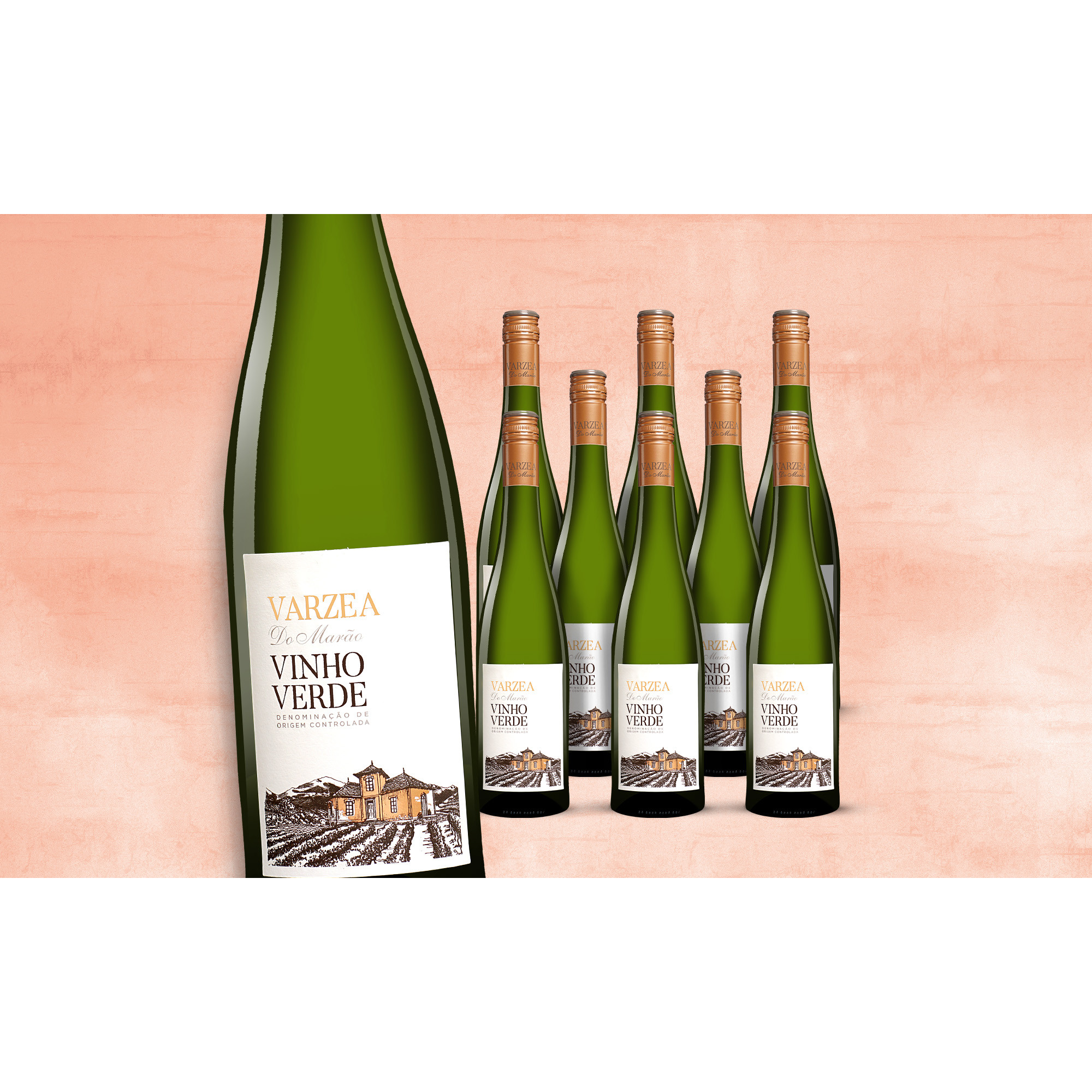 Varzea Do Marão Vinho Verde 2023  6.75L 8.5% Vol. Weinpaket aus Spanien 37699 vinos DE