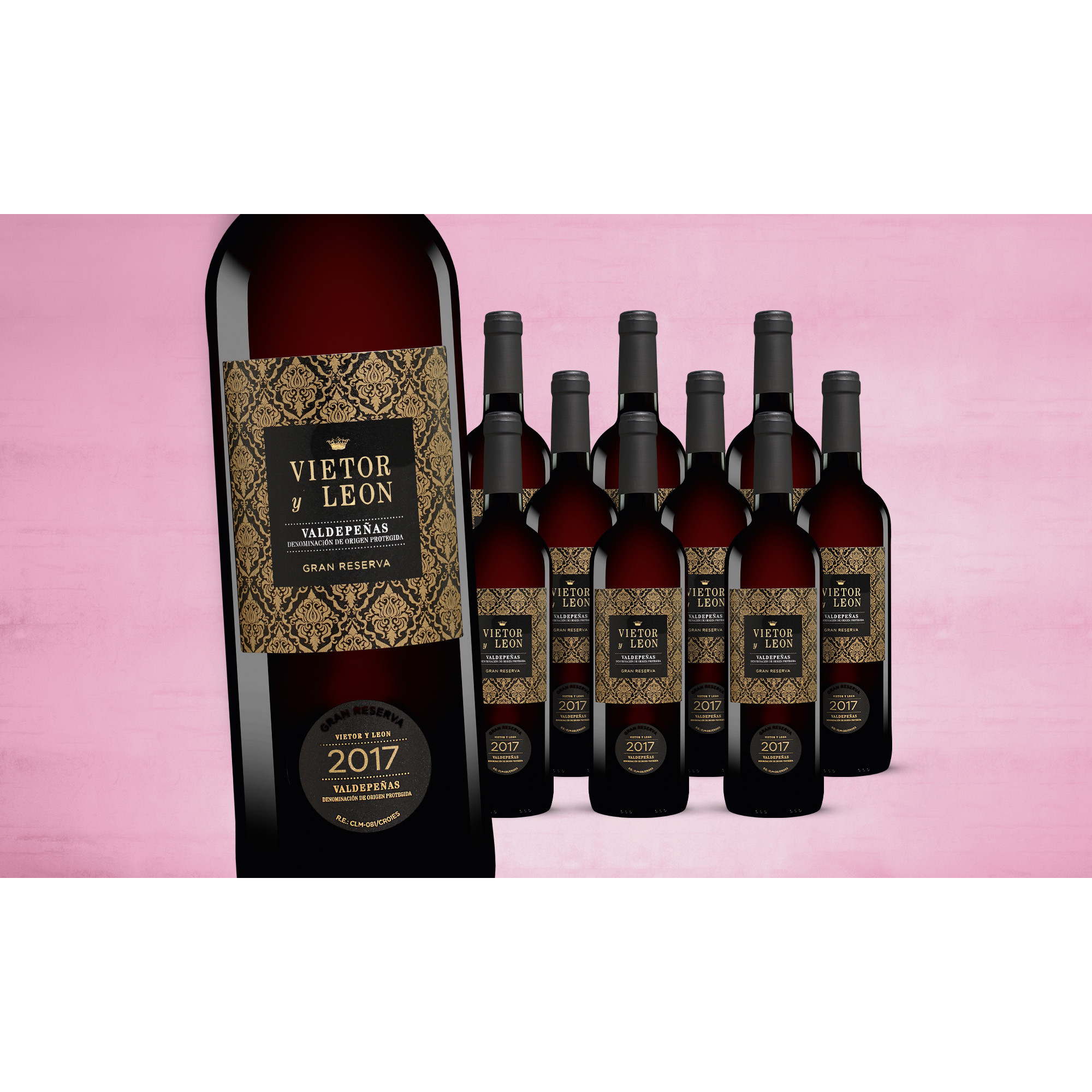 Vietor y Leon Gran Reserva 2017  7.5L 13% Vol. Weinpaket aus Spanien 37702 vinos DE