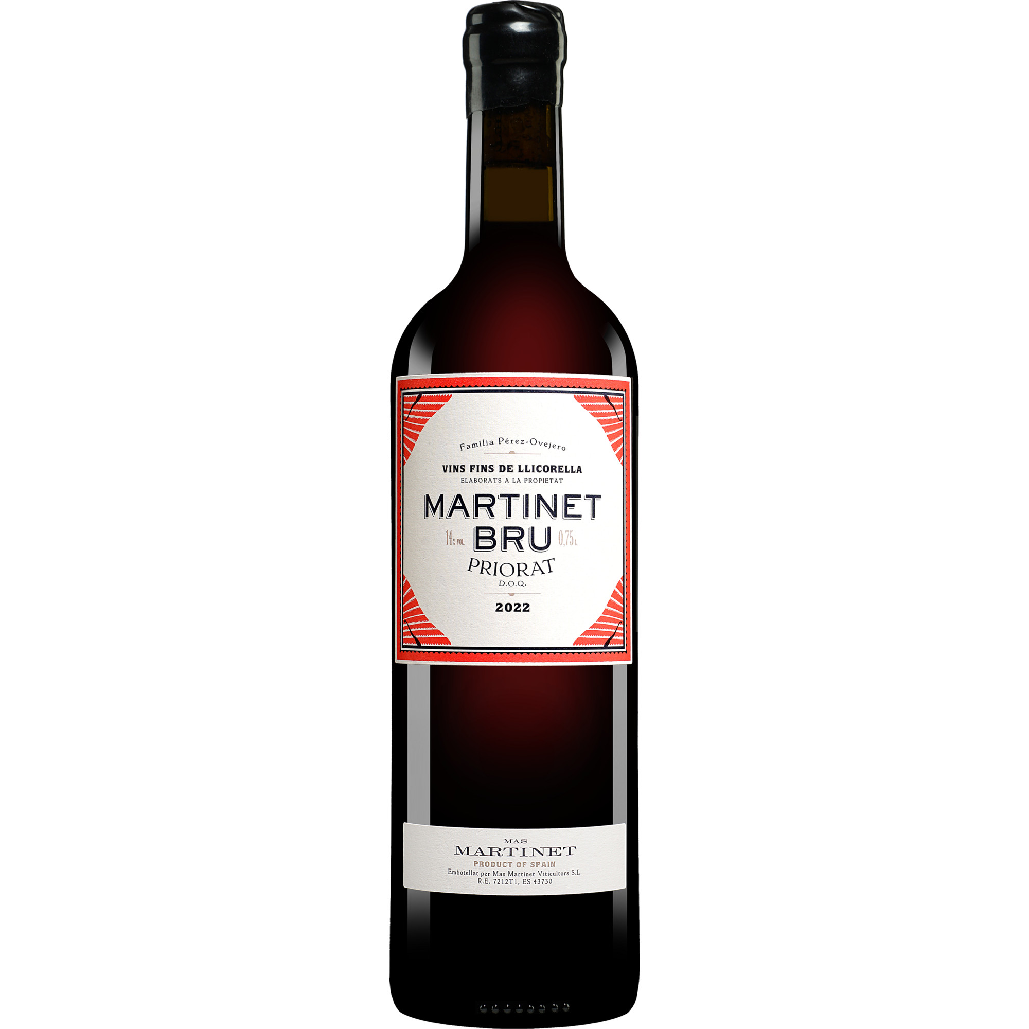 Mas Martinet Martinet Bru 2022  014% Vol. Rotwein Trocken aus Spanien