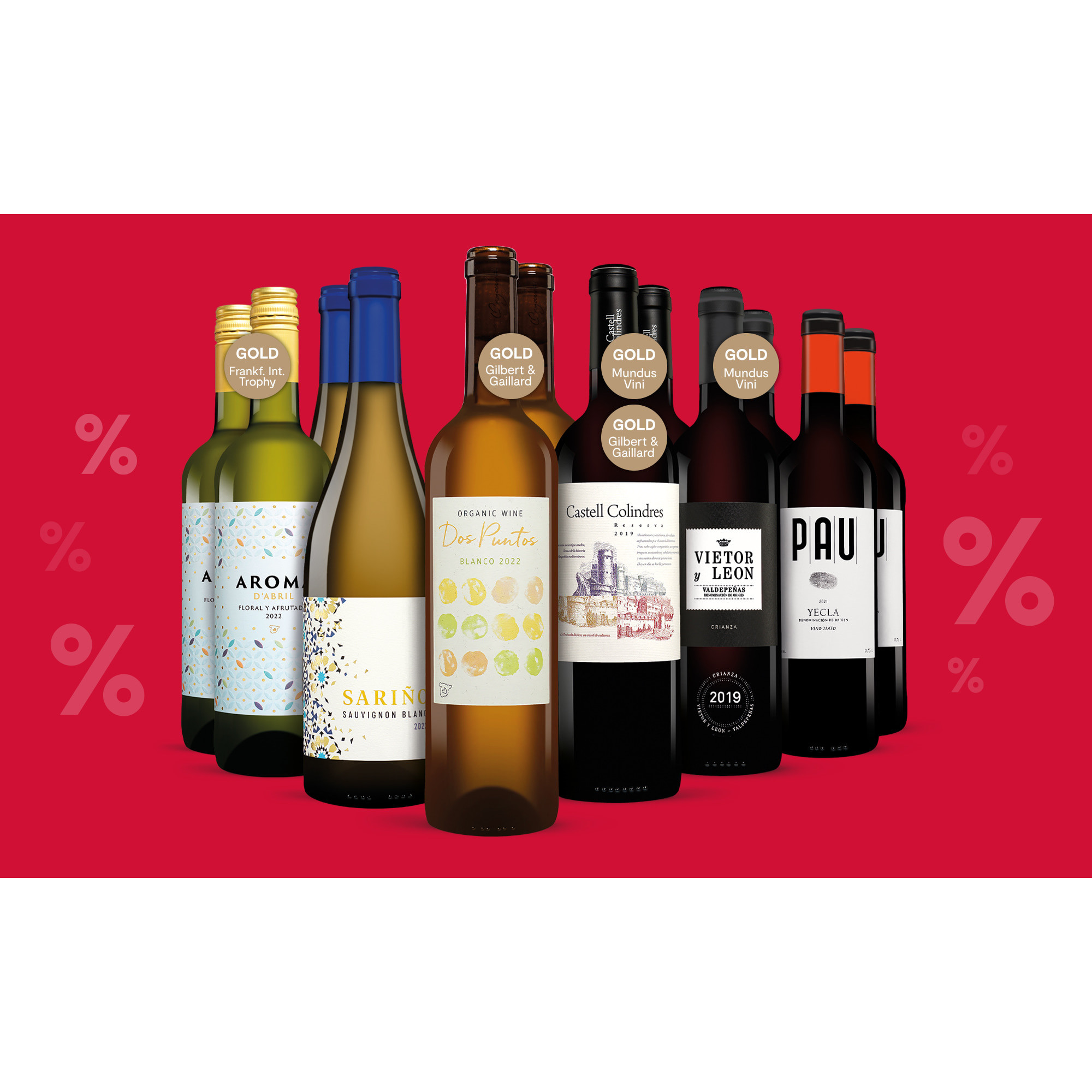 Lagerausverkauf Genießer-Paket  9L Weinpaket aus Spanien 37837 vinos DE
