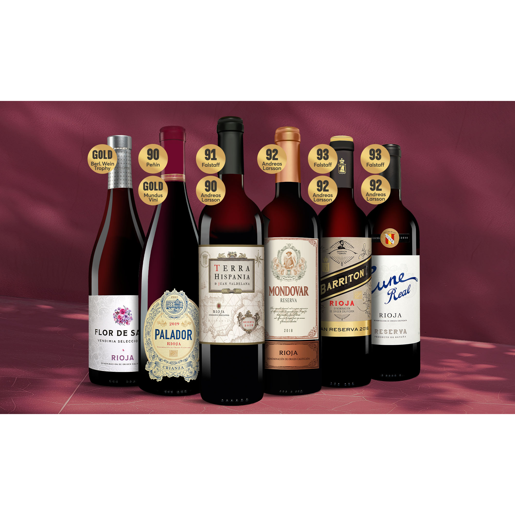 Rioja Genießer-Paket  4.5L Weinpaket aus Spanien 37851 vinos DE