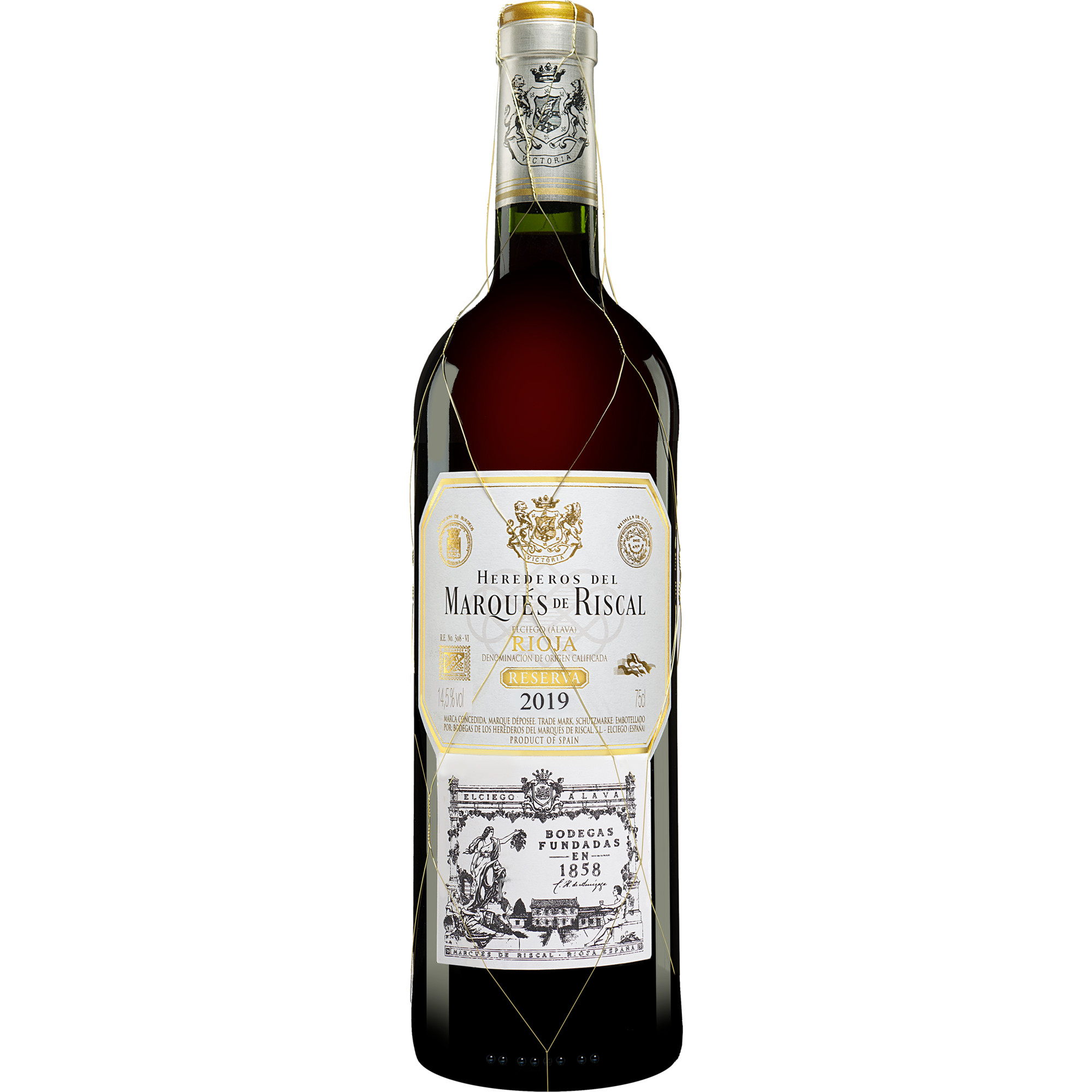 Marqués de Riscal  Reserva 2019  014.5% Vol. Rotwein Trocken aus Spanien