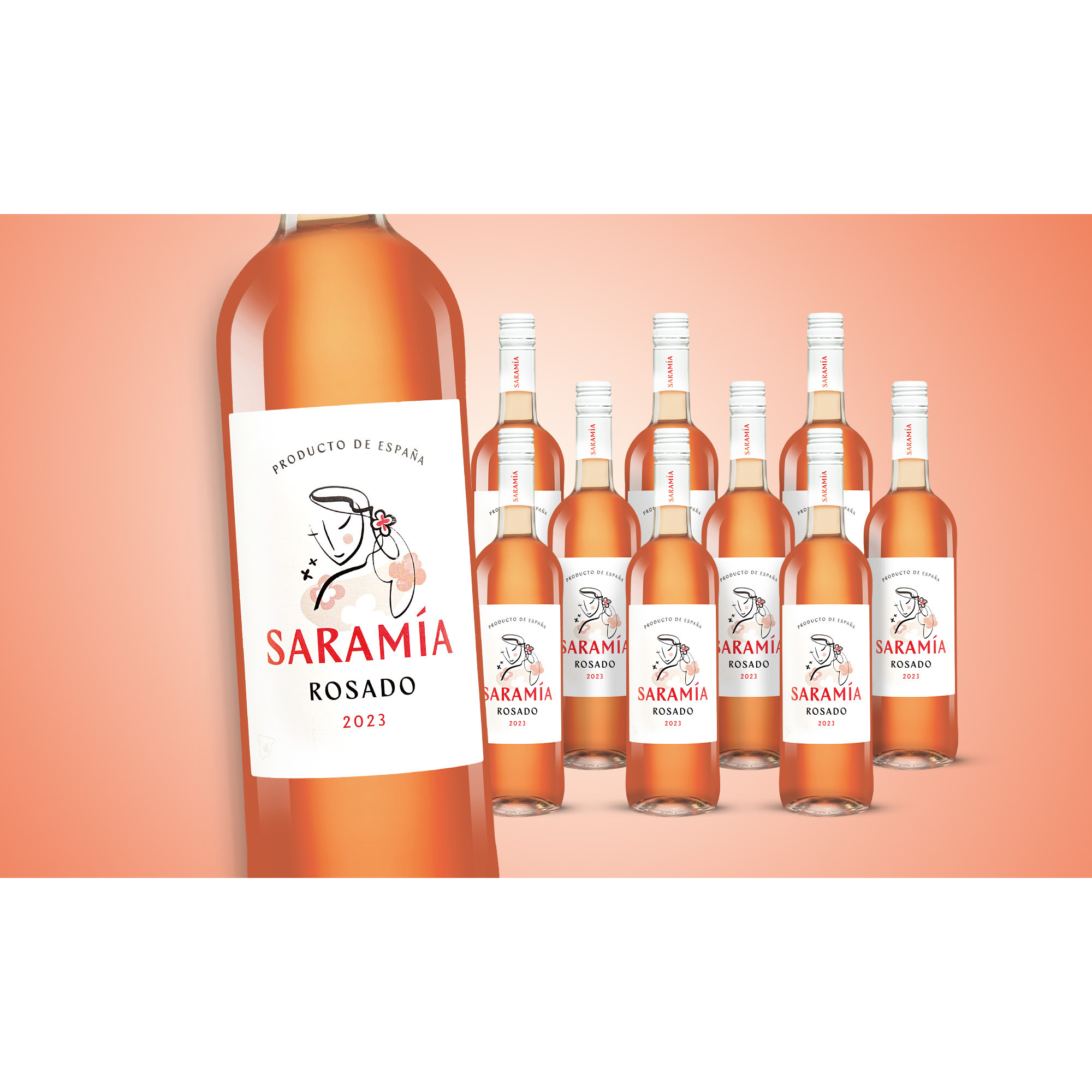 Saramía Rosado 2023  7.5L 12.5% Vol. Weinpaket aus Spanien 38035 vinos DE