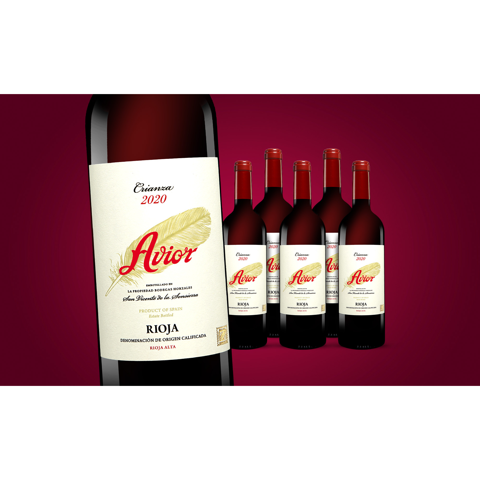 Avior Crianza 2020  4.5L 13% Vol. Weinpaket aus Spanien 38055 vinos DE