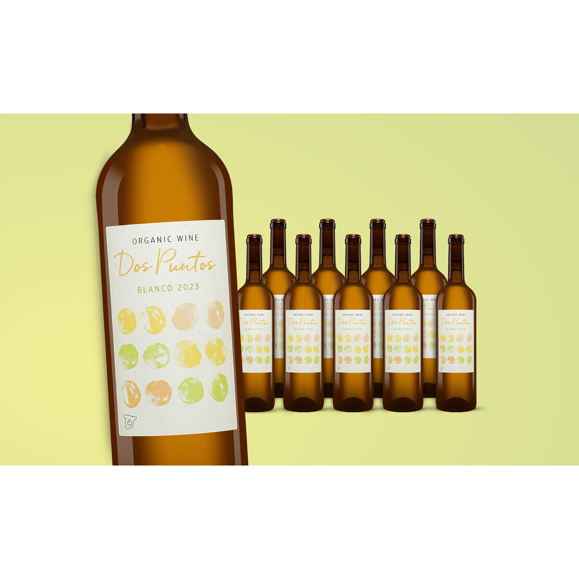 Dos Puntos BLanco Organic 2023  7.5L 13% Vol. Weinpaket aus Spanien 38305 vinos DE
