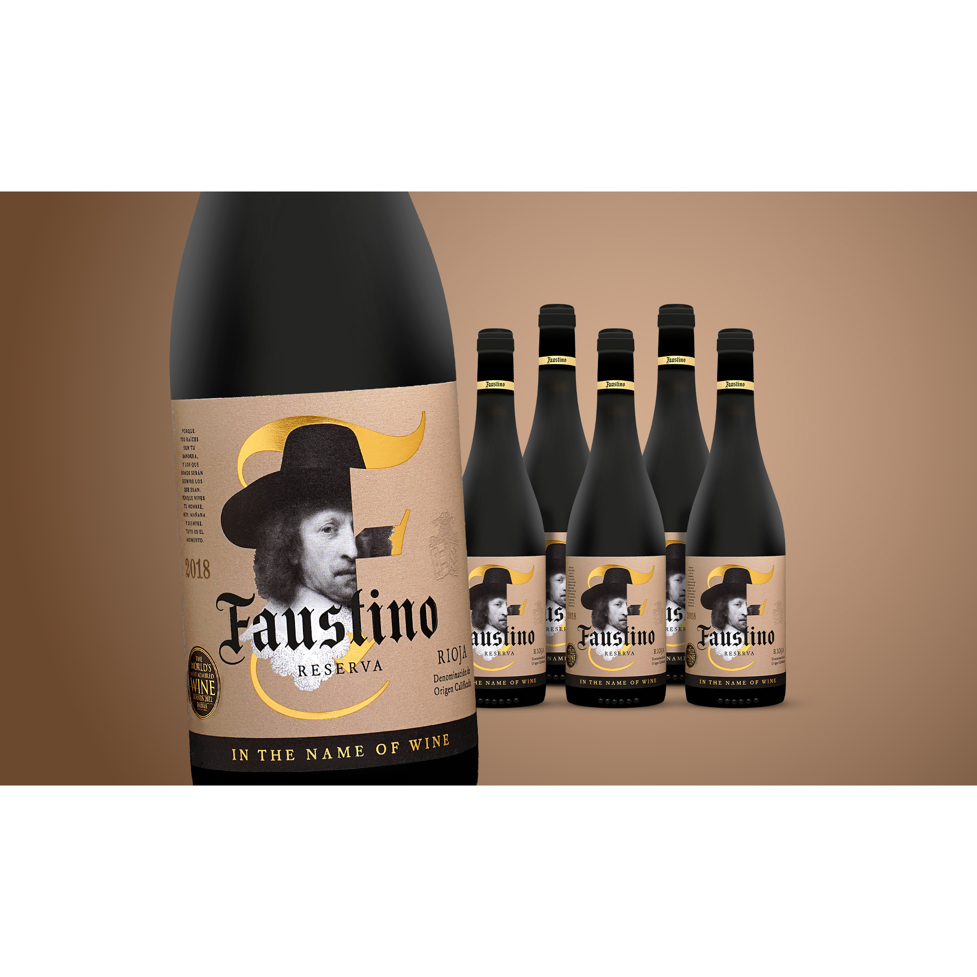 Image of Faustino Itnow Reserva 2018 4.5L 14% Vol. Weinpaket aus Spanien