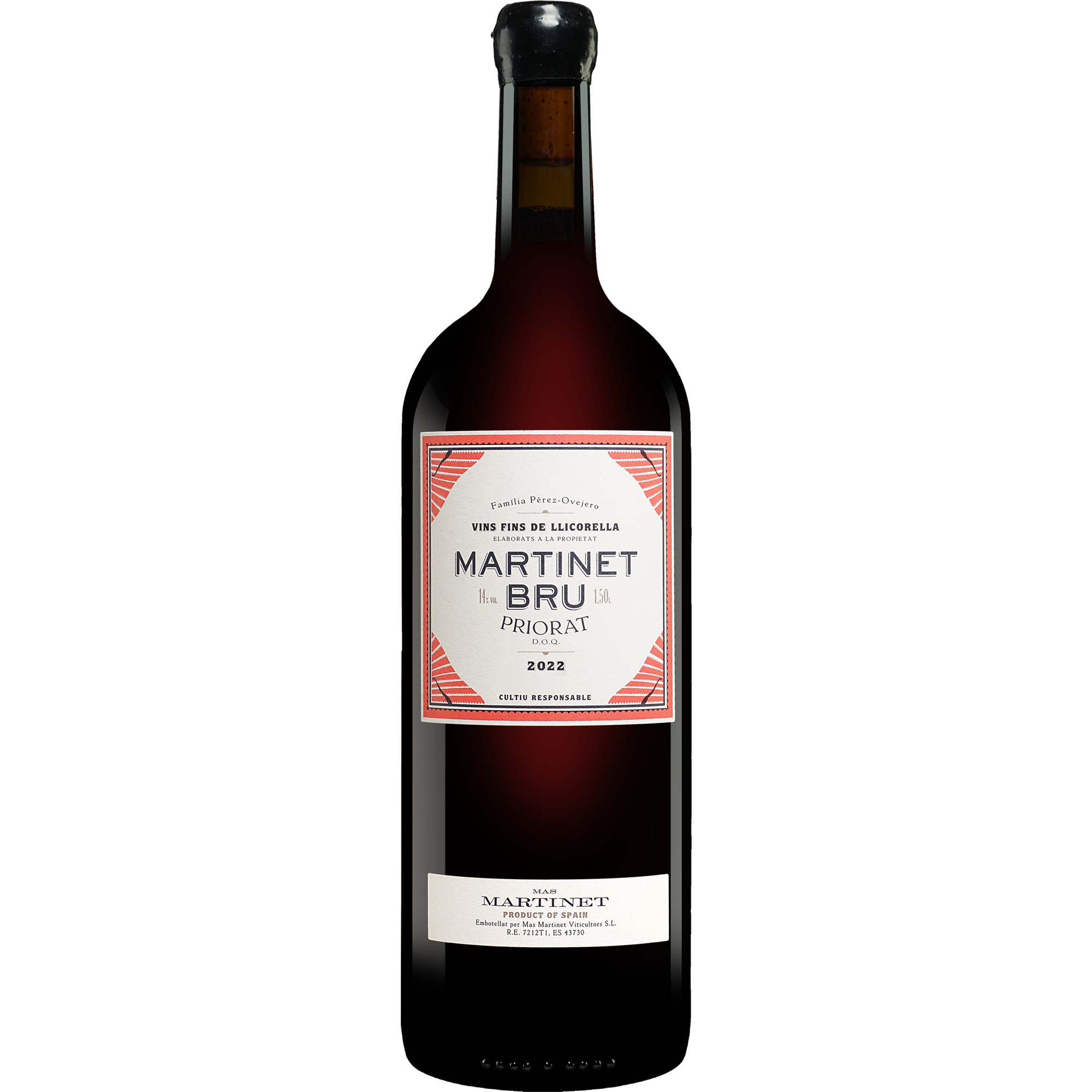 Mas Martinet Martinet Bru - 1,5 L. Magnum 2022  114% Vol. Rotwein Trocken aus Spanien