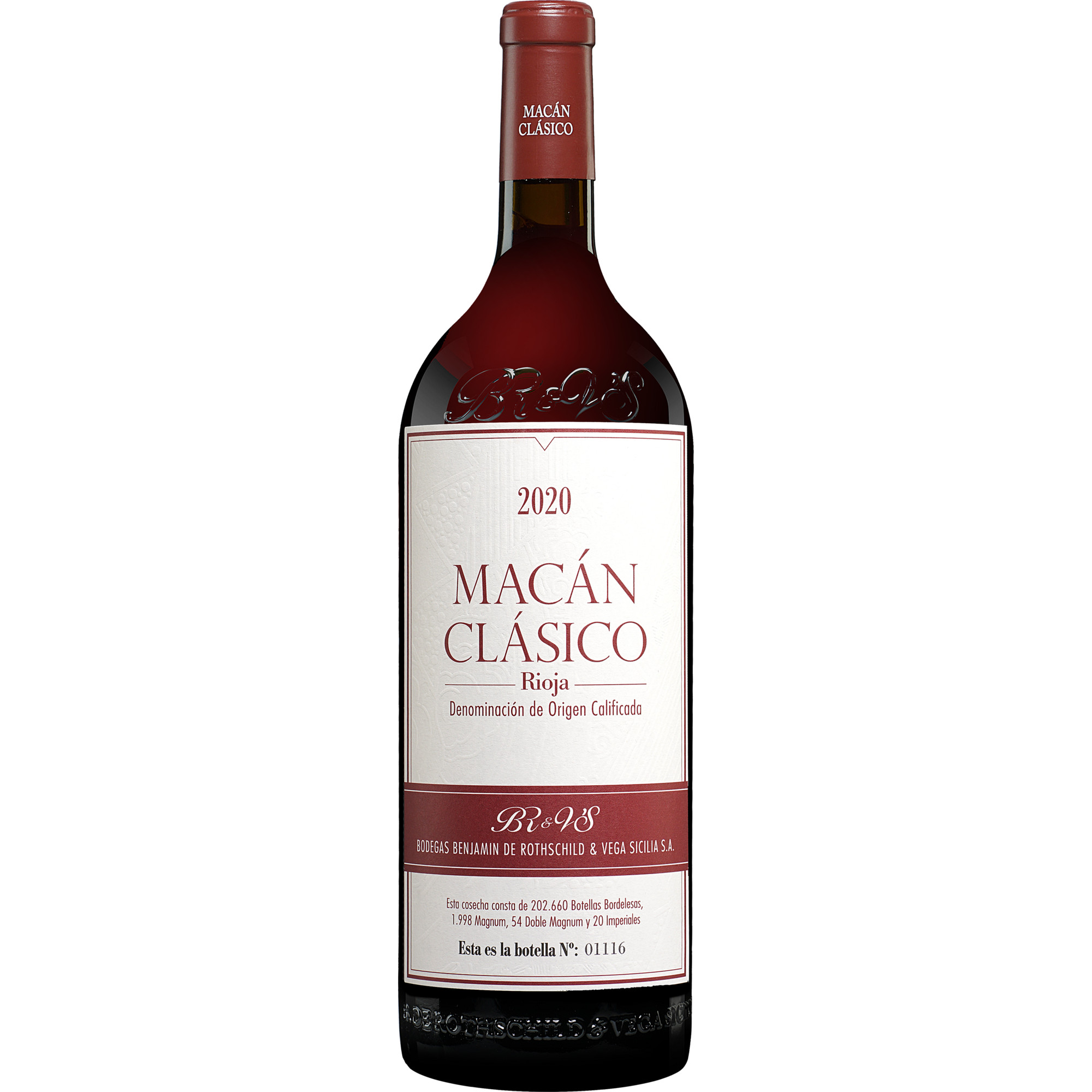 Vega Sicilia »Macán Clásico« - 1,5 L. Magnum 2020  114% Vol. Rotwein Trocken aus Spanien
