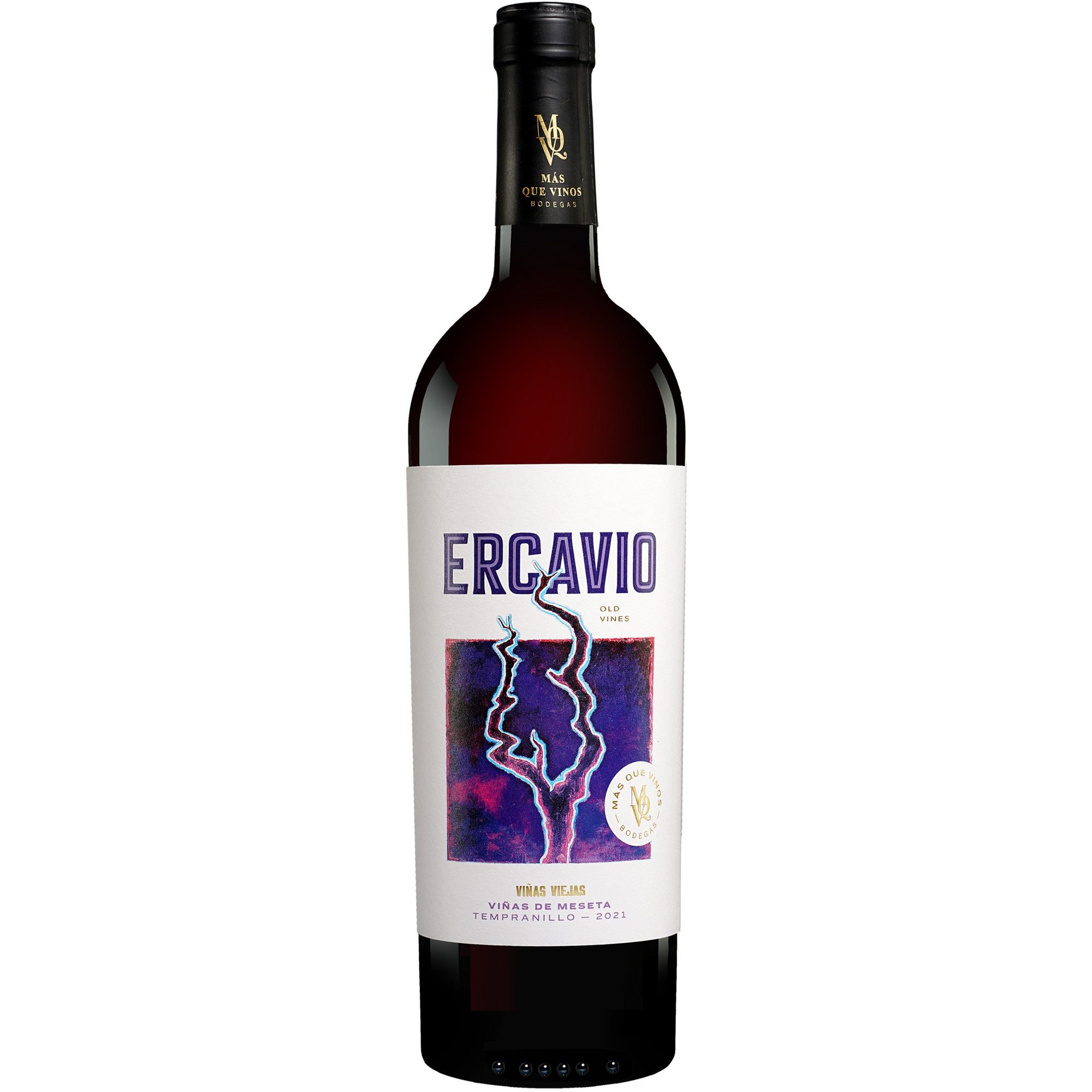 Ercavio Tempranillo Viñas de Meseta 2021  0.75L 13.5% Vol. Rotwein Trocken aus Spanien Rotwein 38666 vinos DE