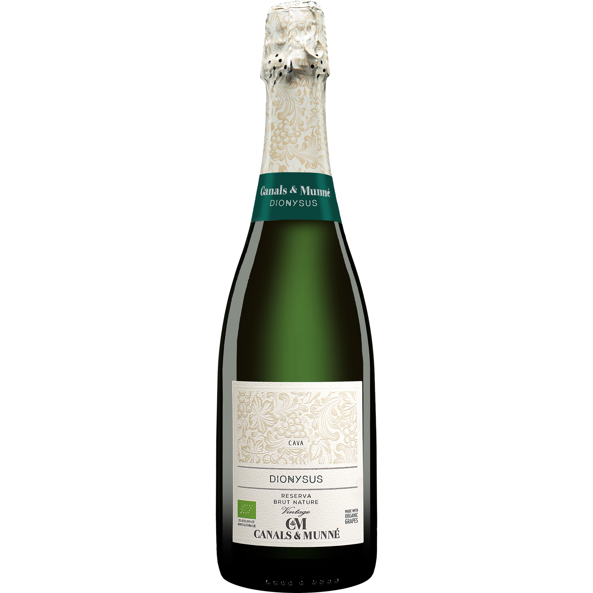 Canals & Munné Cava »Dionysus« BIO Brut Nature  Reserva Brut Nature 2021  0.75L 12% Vol. Sehr Trocken aus Spanien