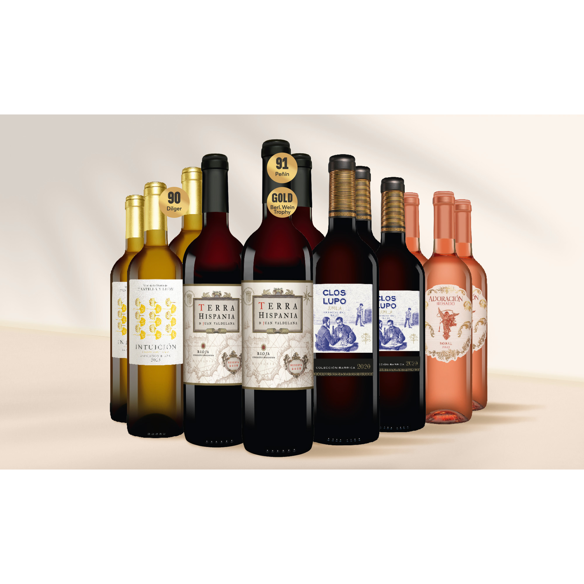 August-Genießer-Paket  9L Weinpaket aus Spanien 38774 vinos DE