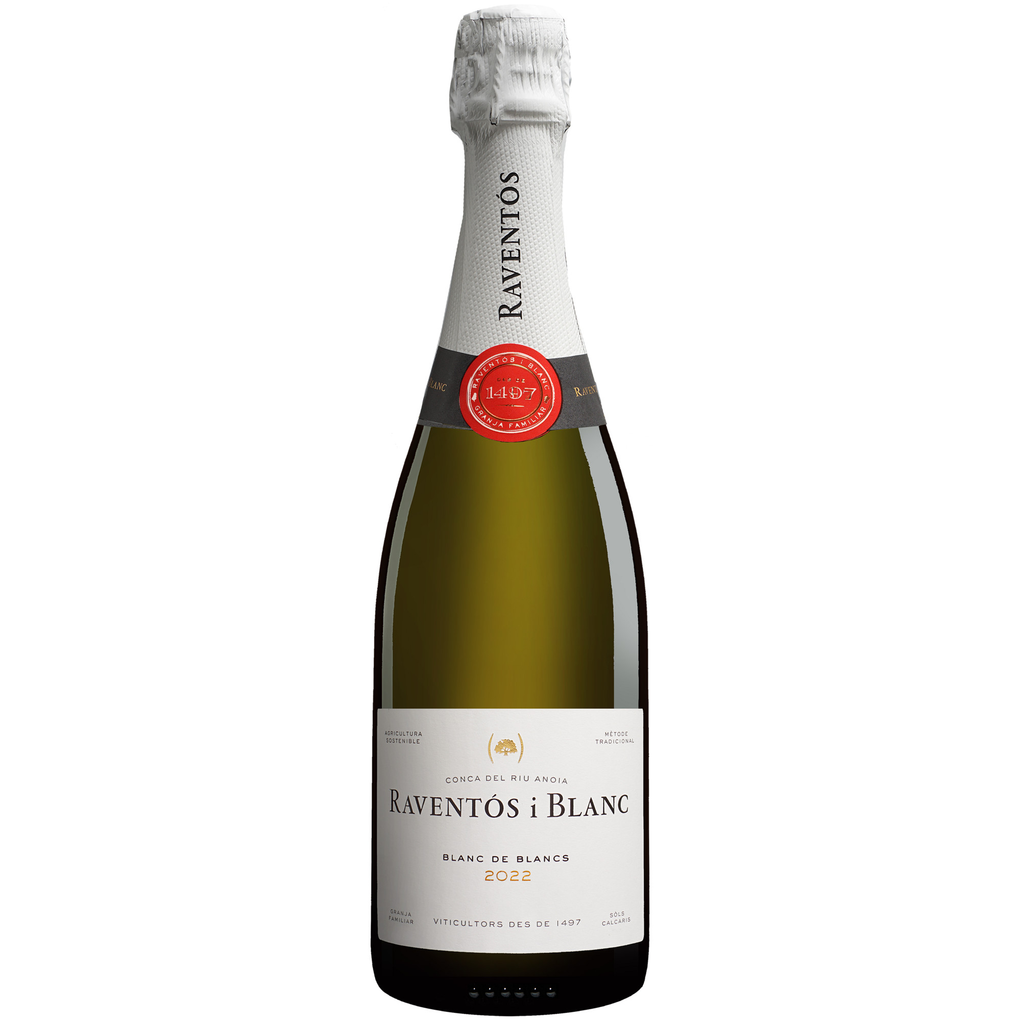 Raventós i Blanc Brut Reserva »Blanc de Blancs« Reserva 2022  0.75L 12% Vol. Trocken aus Spanien