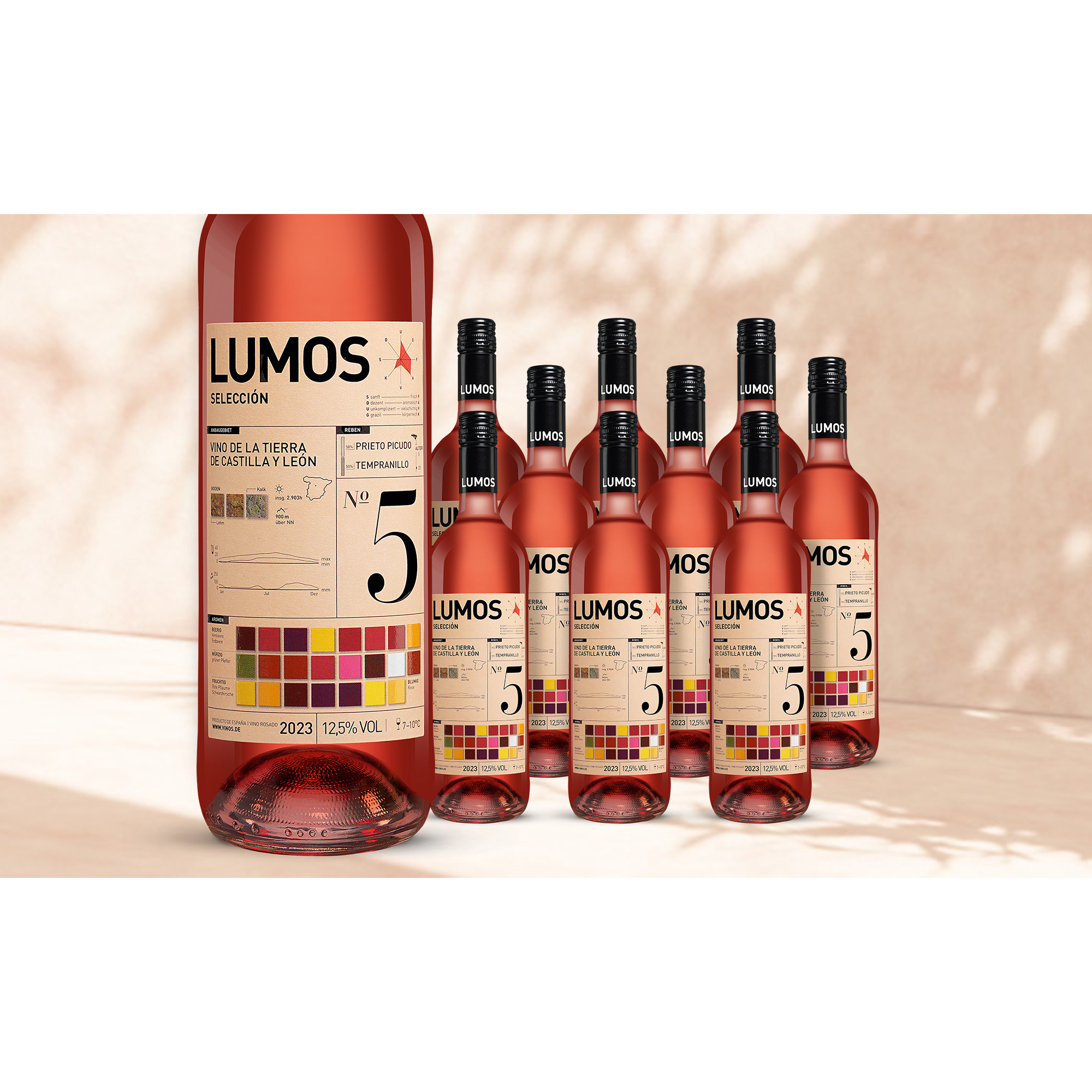 LUMOS No.5 Rosado 2023  712.5% Vol. Weinpaket aus Spanien