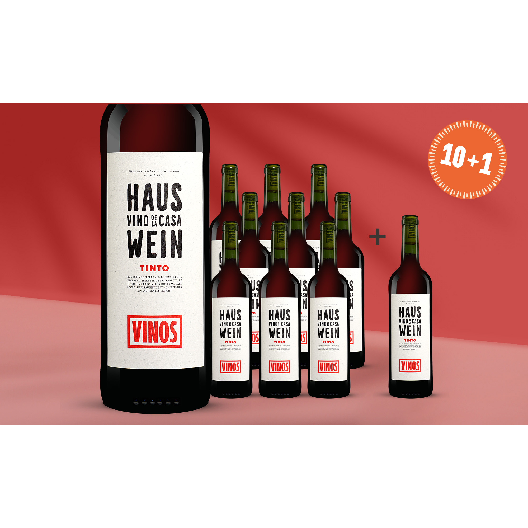 Hauswein Tinto  813.5% Vol. Weinpaket aus Spanien