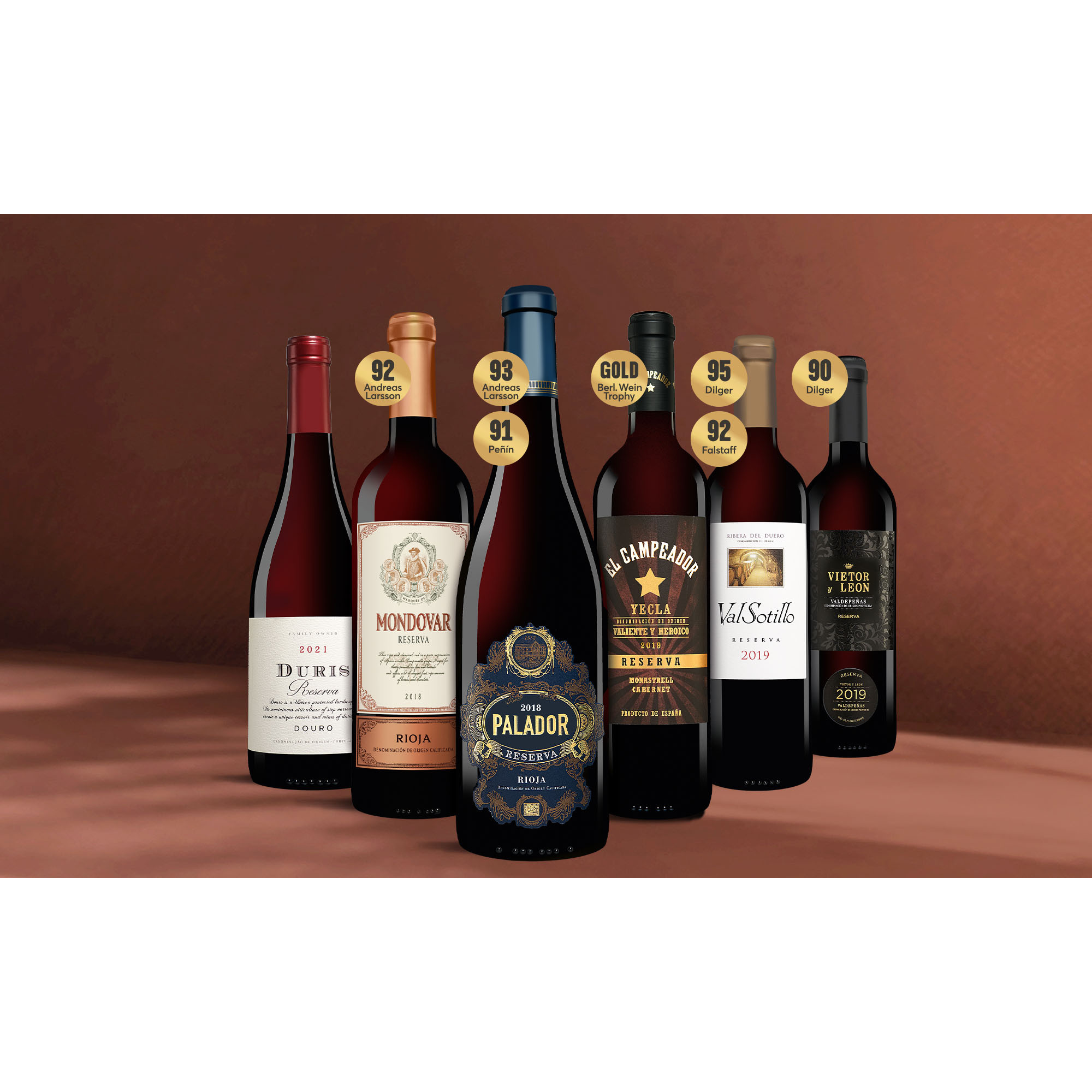 Reserva-Genießer-Paket  4.5L Weinpaket aus Spanien 38924 vinos DE