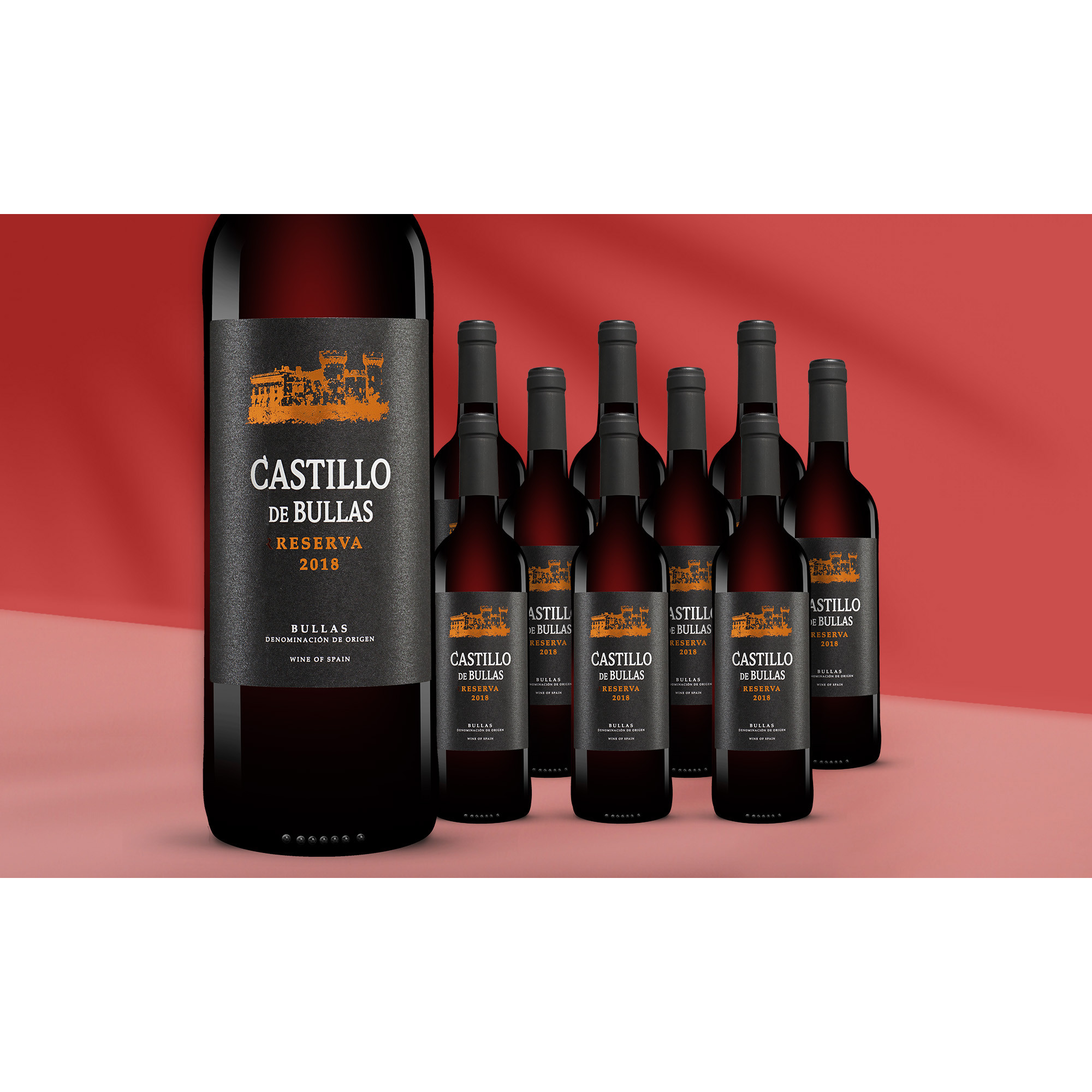 Castillo de Bullas Reserva 2018  714.5% Vol. Weinpaket aus Spanien