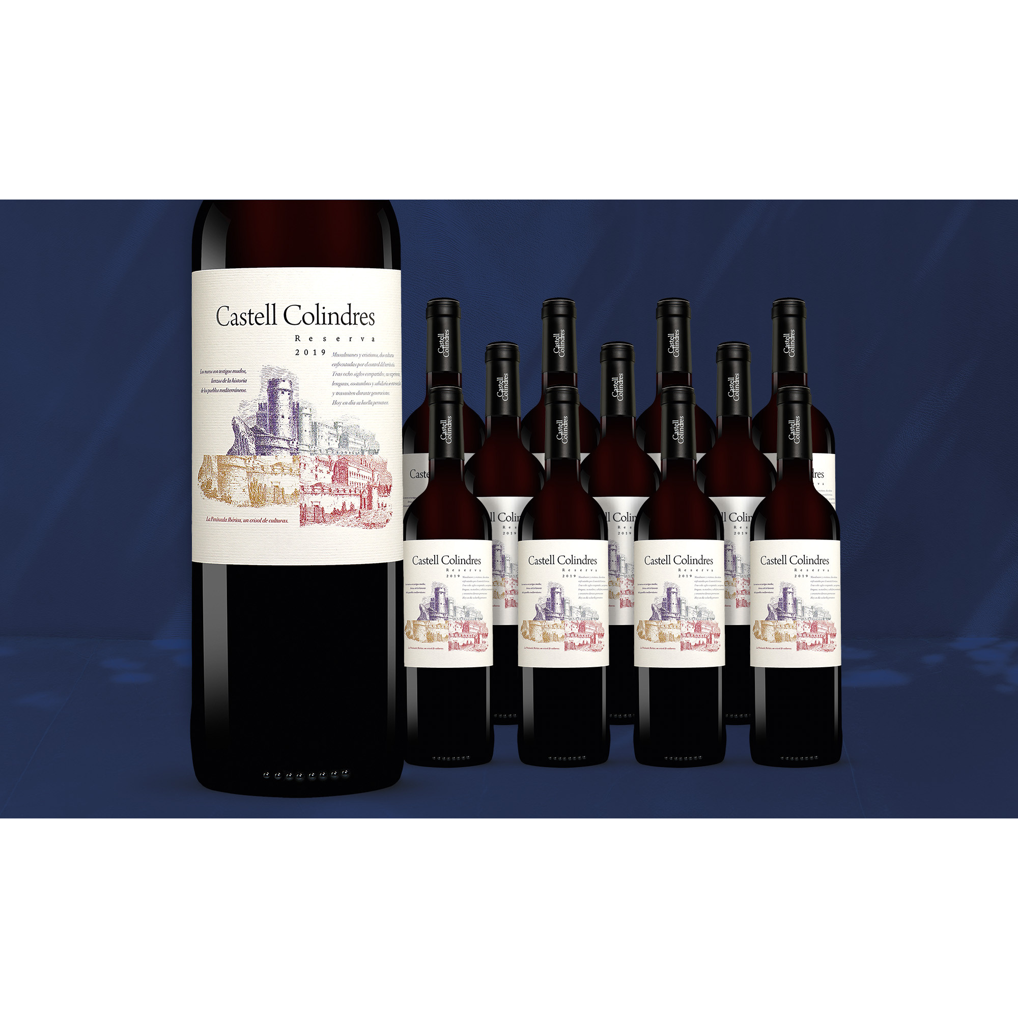 Castell Colindres Reserva 2019  9L 13.5% Vol. Weinpaket aus Spanien 38956 vinos DE