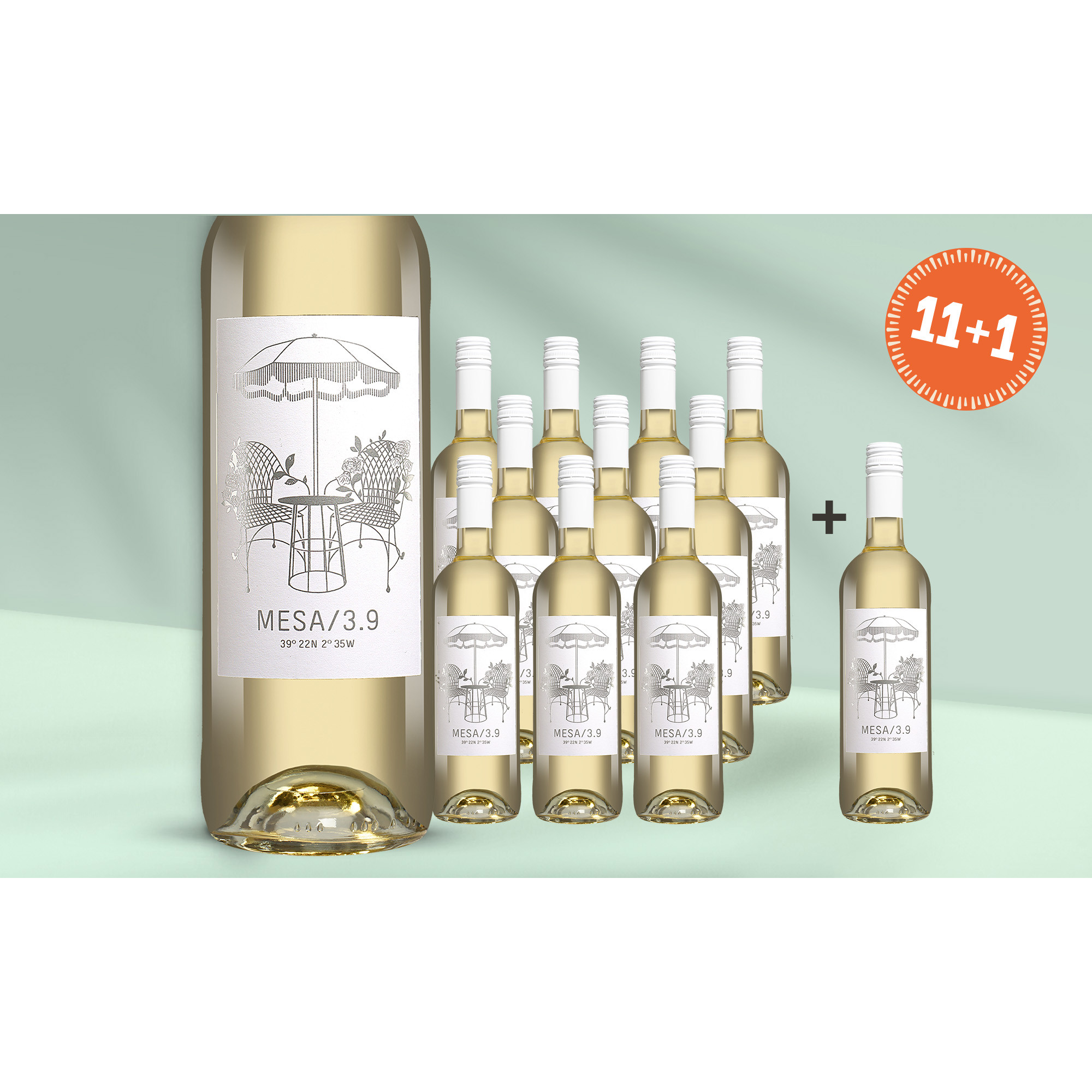 MESA/3.9 Blanco  9L 12.5% Vol. Weinpaket aus Spanien 38968 vinos DE