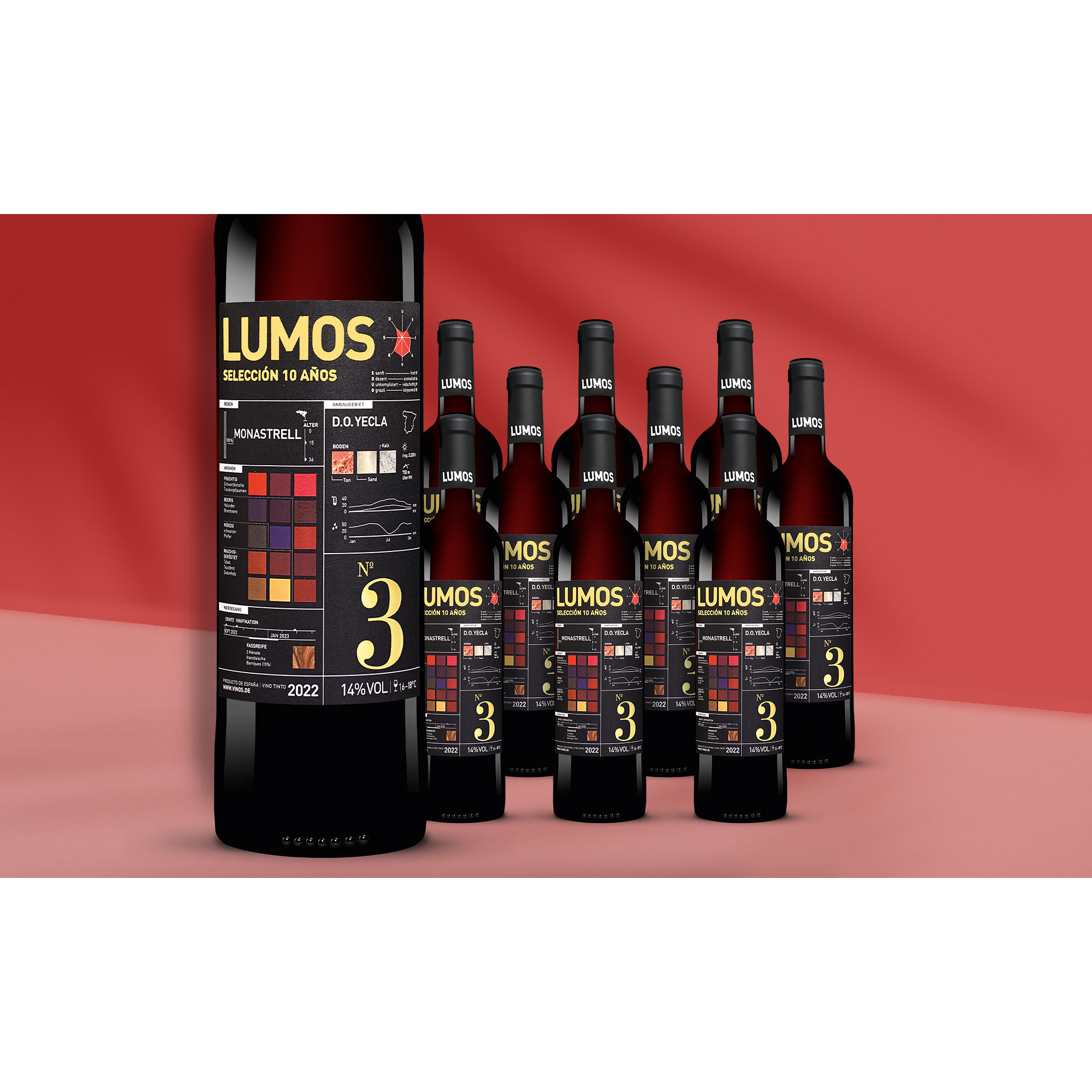 LUMOS No.3 Monastrell 2022  7.5L 14% Vol. Weinpaket aus Spanien 38989 vinos DE