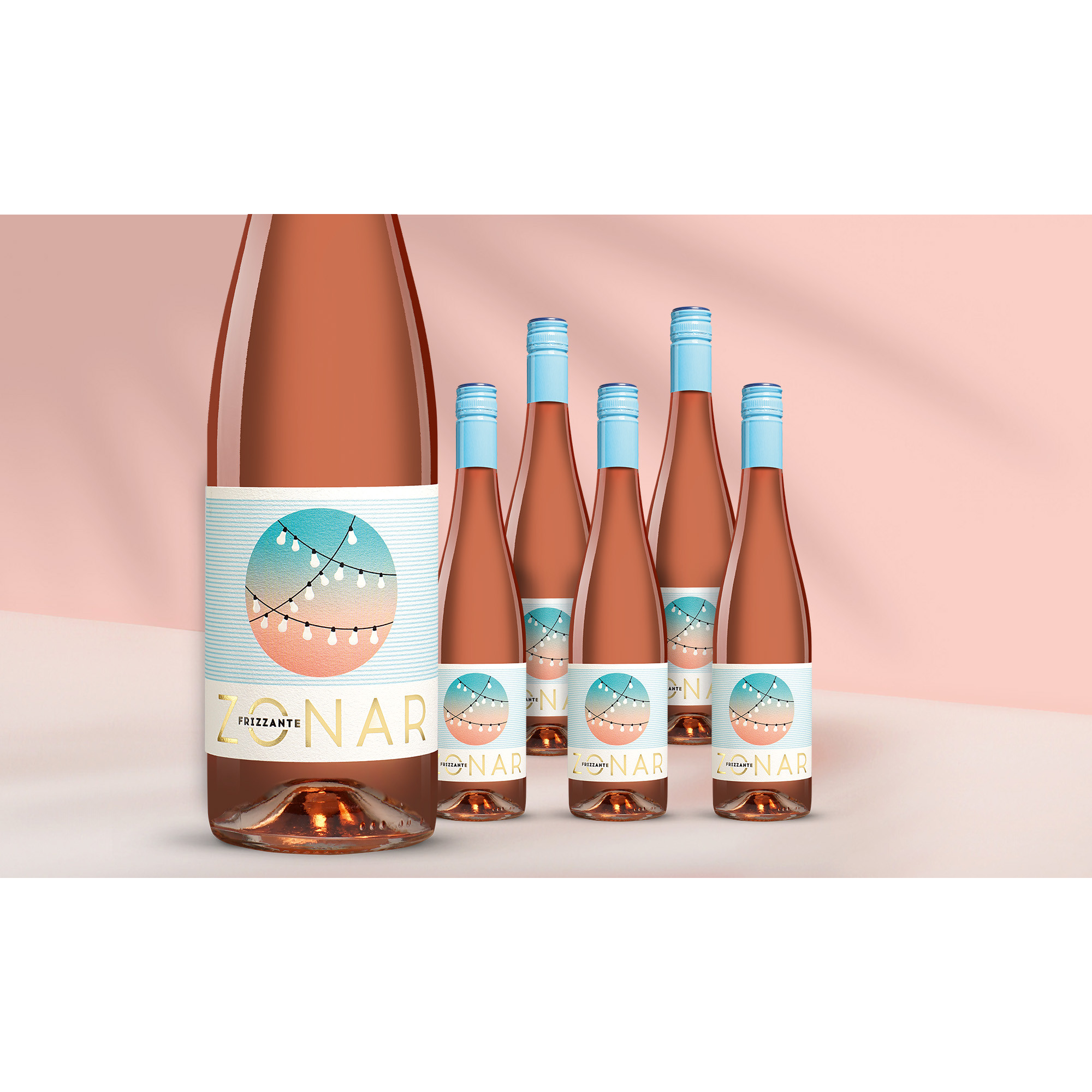 Zonar Frizzante Rosado 2023  4.5L 12% Vol. Weinpaket aus Spanien 38994 vinos DE