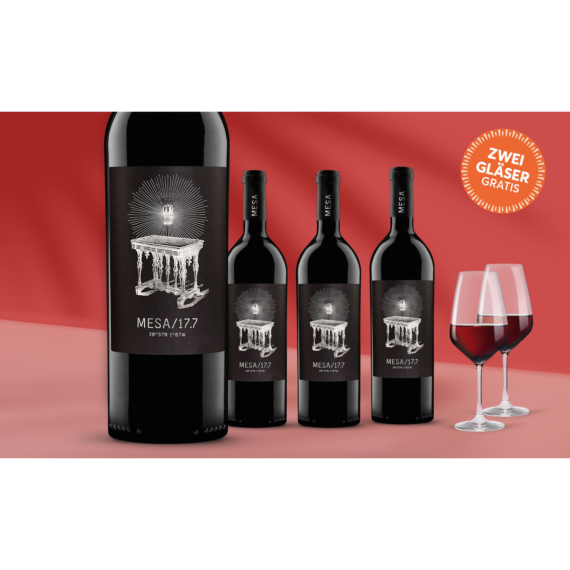 MESA/17.7  3L 14.5% Vol. Weinpaket aus Spanien 39029 vinos DE