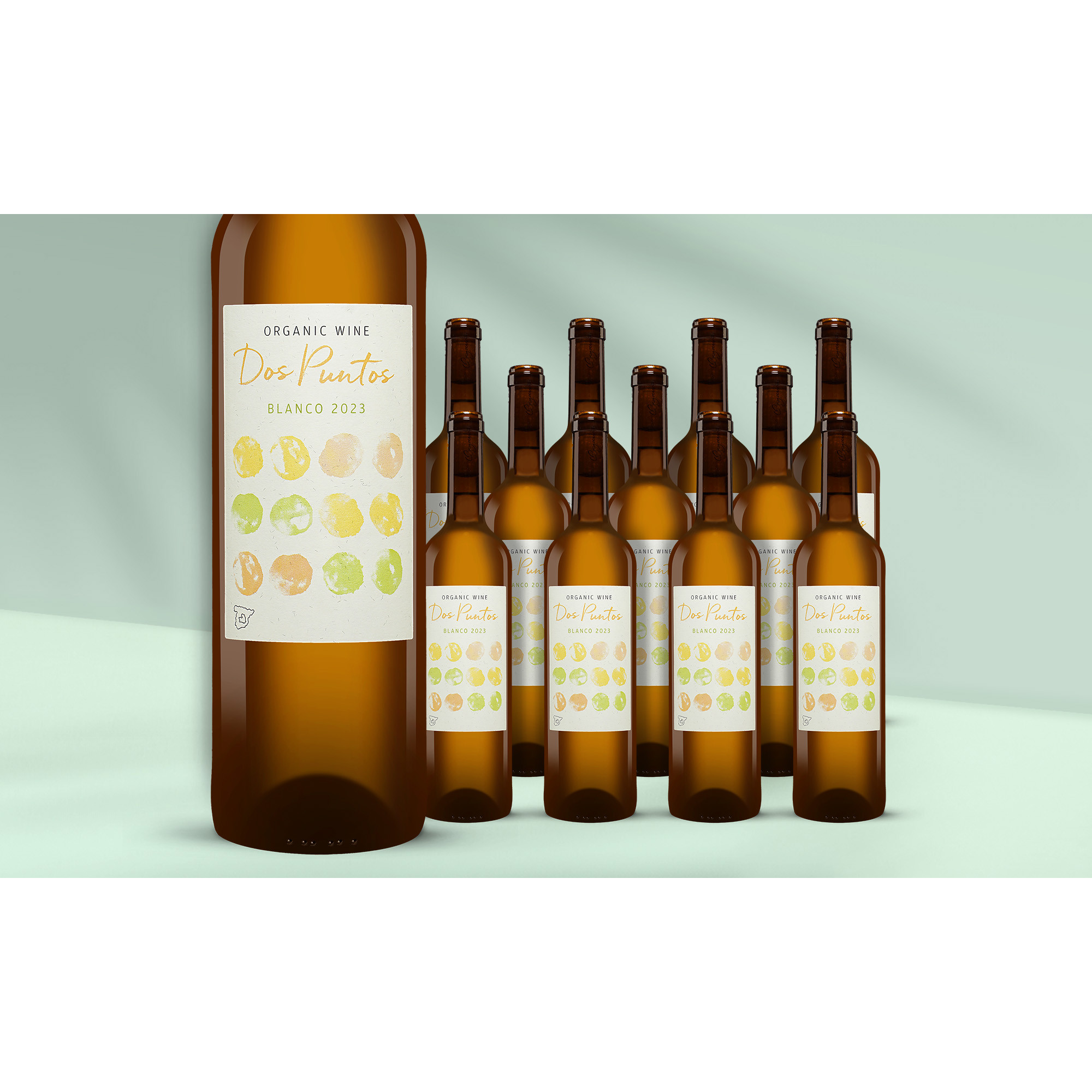 Dos Puntos Blanco Organic 2023  9L 13% Vol. Weinpaket aus Spanien 39035 vinos DE