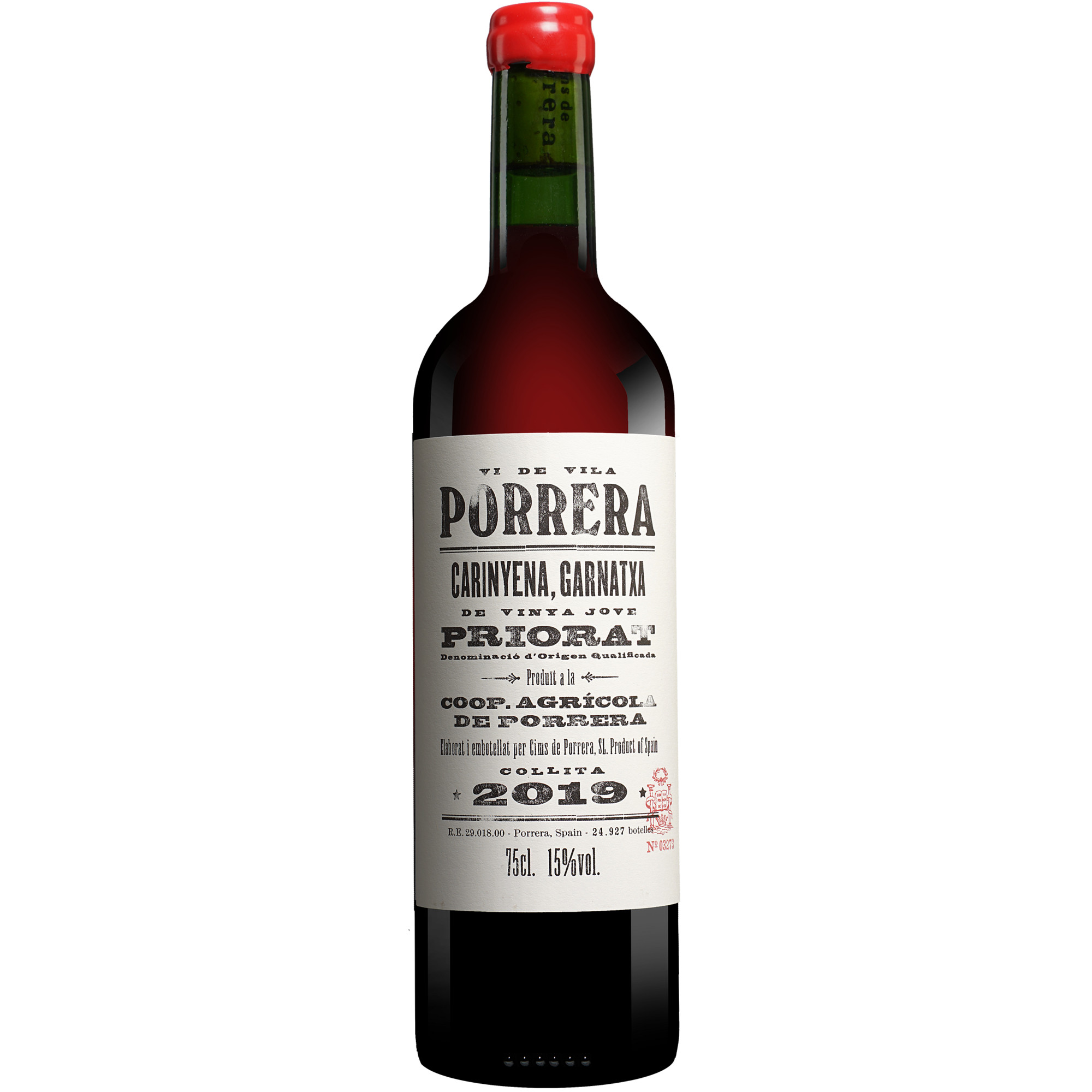 Cims de Porrera »Vi de Vila« Tinto 2019  015% Vol. Rotwein Trocken aus Spanien