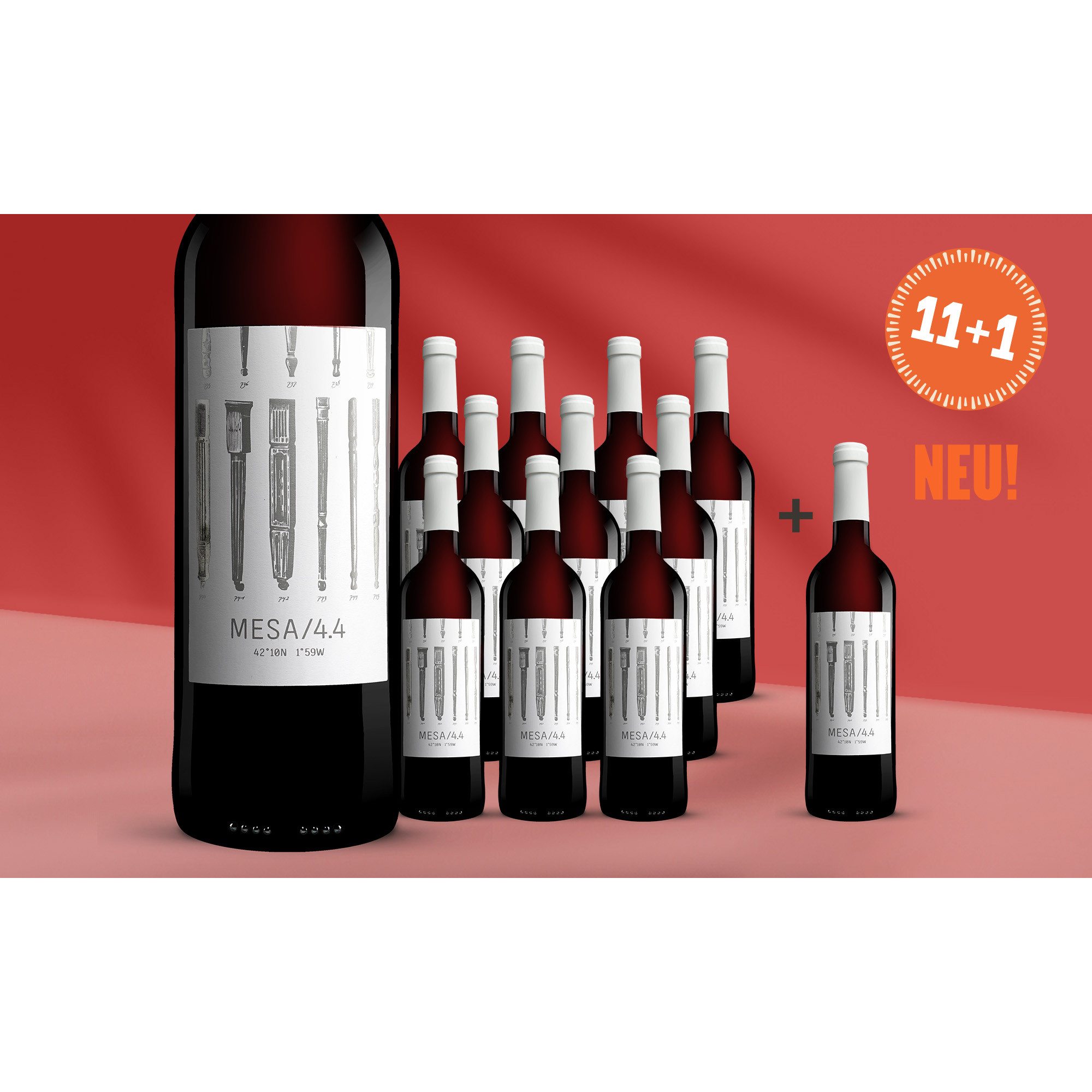 MESA/4.4 Tinto  9L 13.5% Vol. Weinpaket aus Spanien 39234 vinos DE