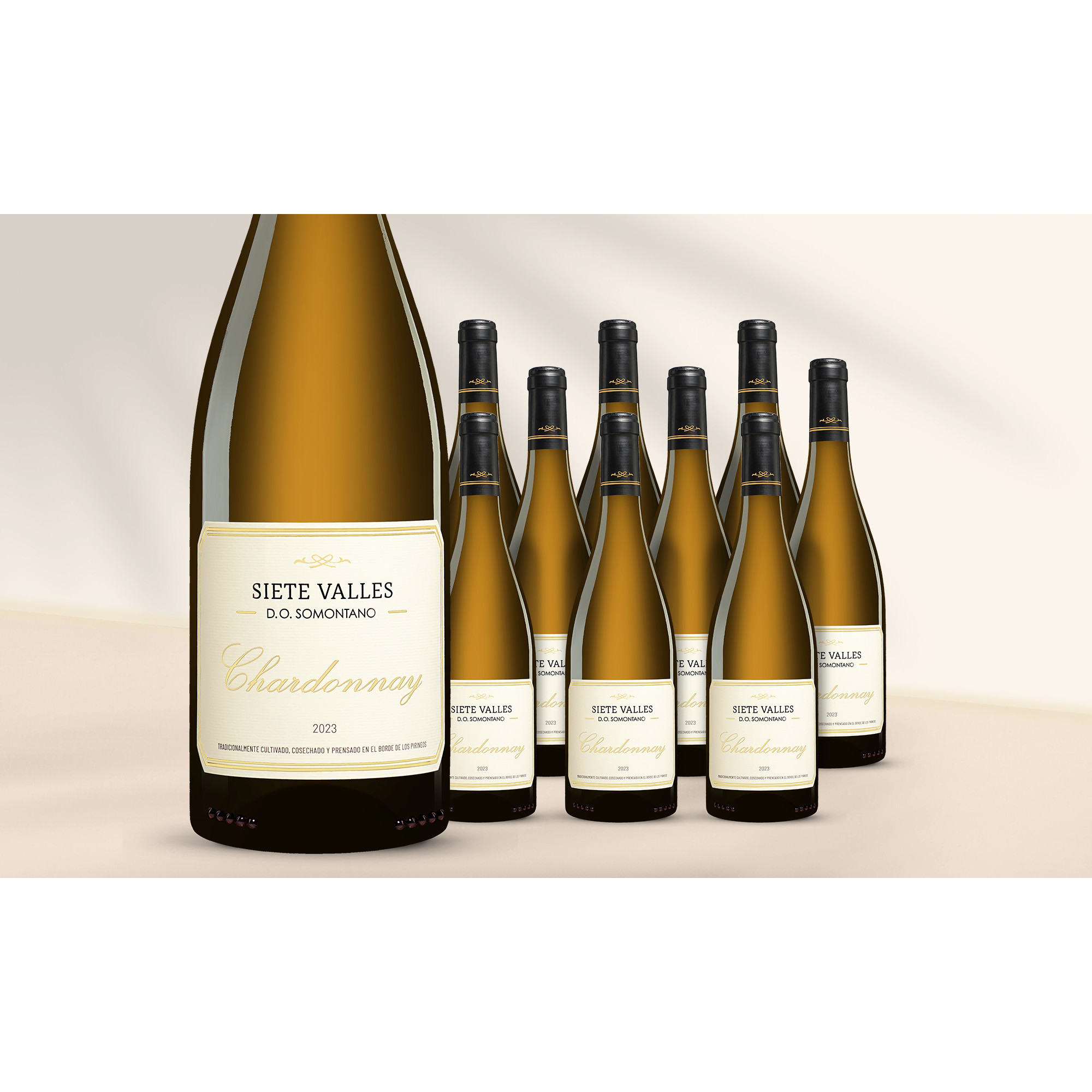 Siete Valles Chardonnay 2023  7.5L 13% Vol. Weinpaket aus Spanien 39237 vinos DE