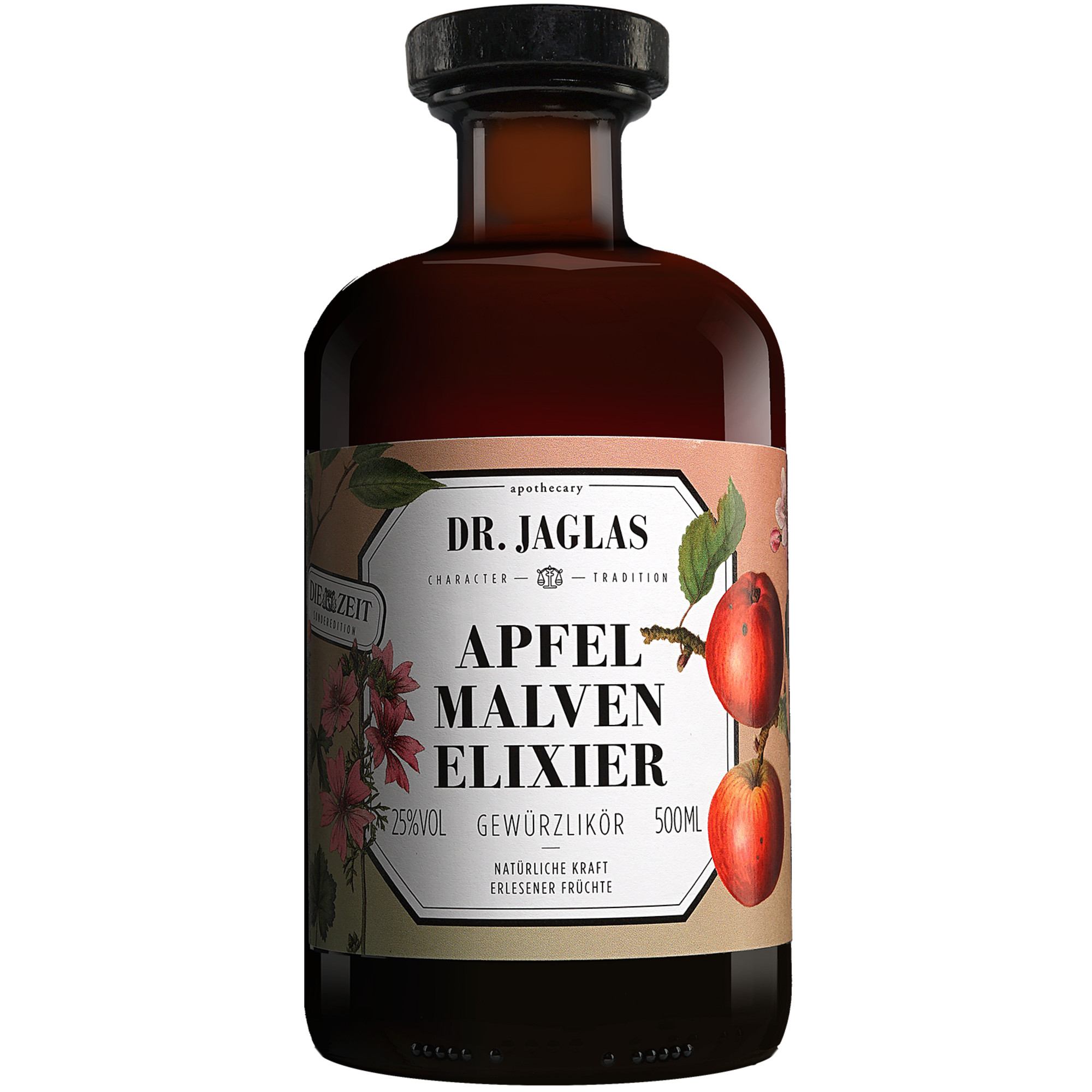 Dr. Jaglas Apfel-Malven-Elexier - 0,5 L.  0.5L 25% Vol. aus Deutschland