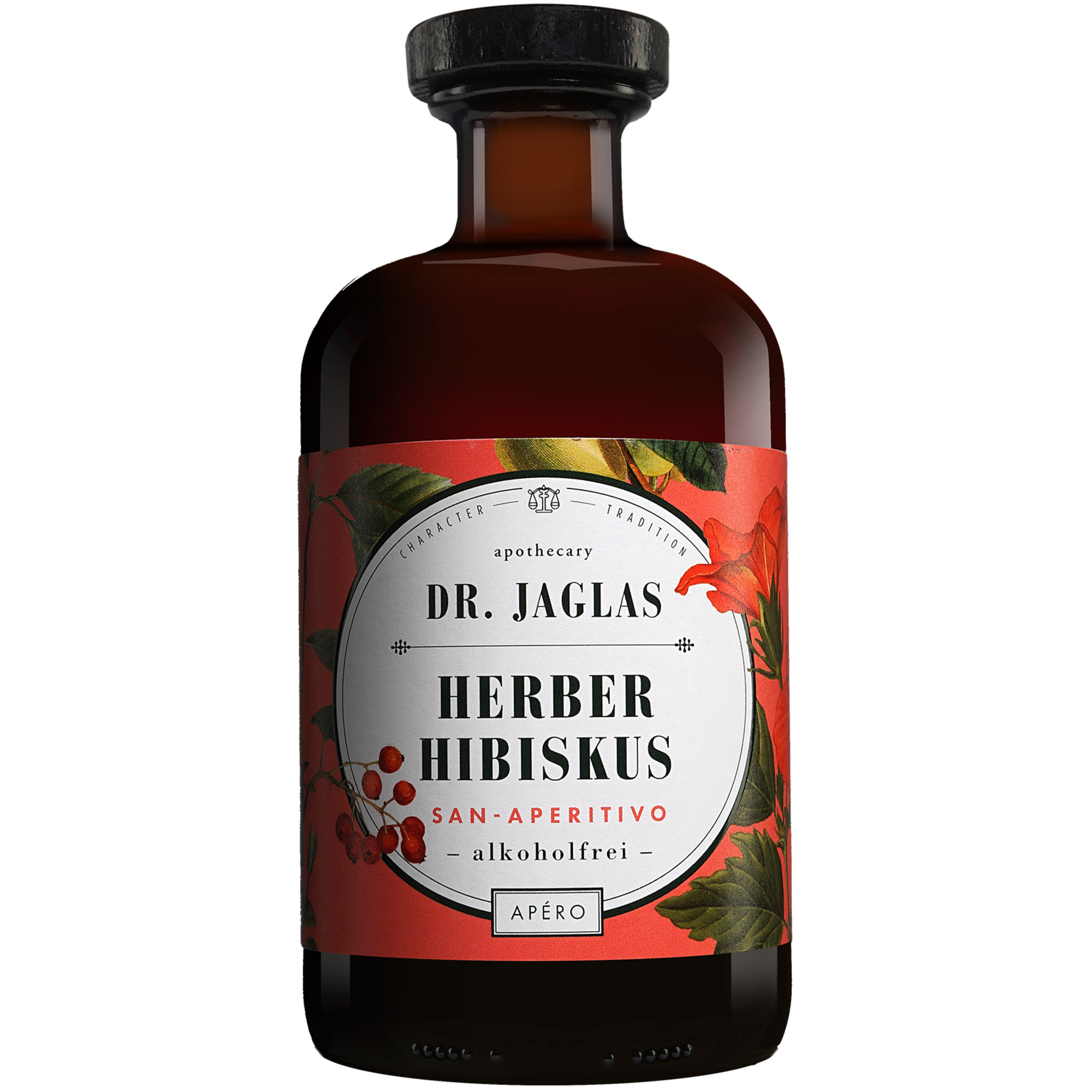 Dr. Jaglas Herber Hibiskus alkoholfrei - 0,5 L.  0.5L