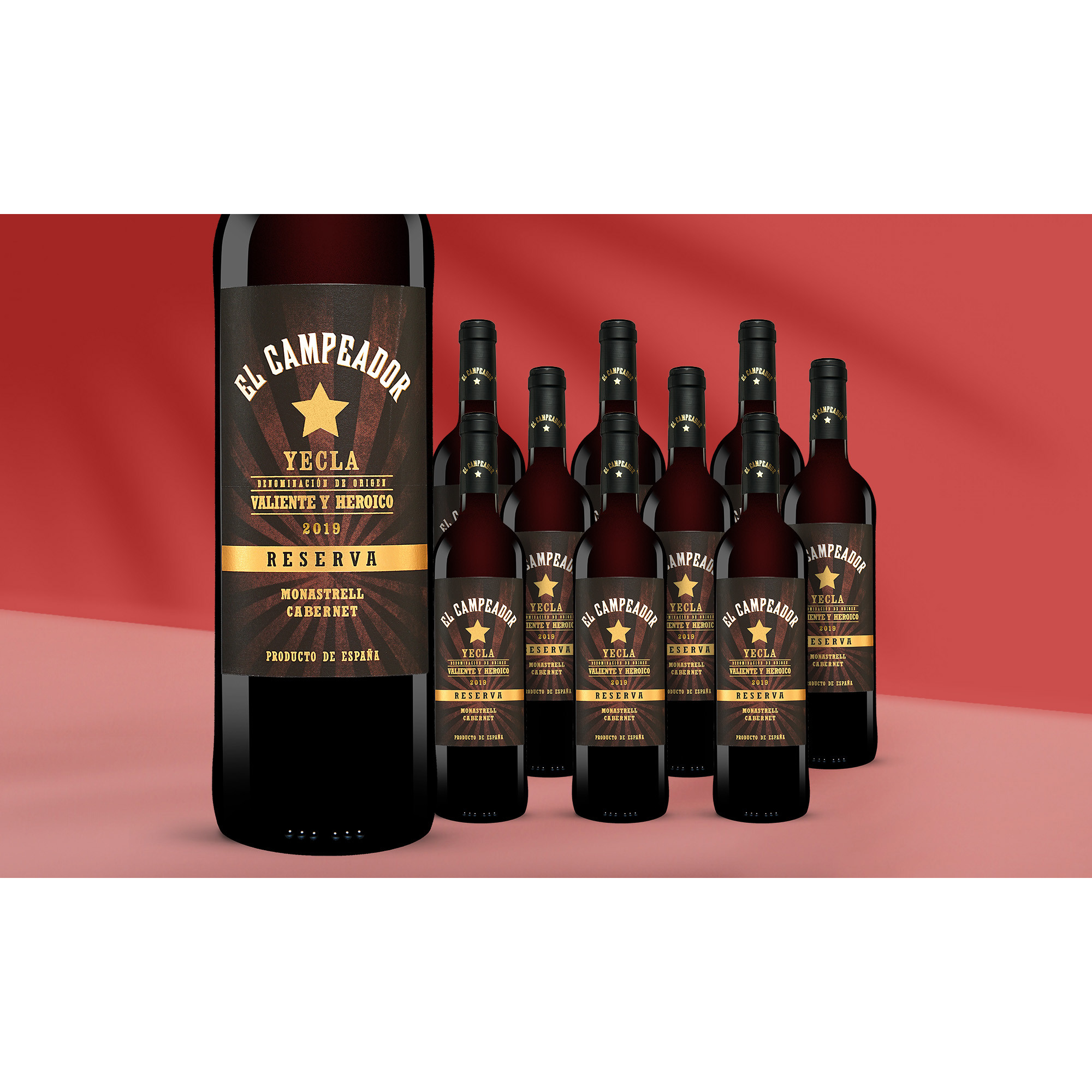 El Campeador Reserva 2019  7.5L 14% Vol. Weinpaket aus Spanien 39468 vinos DE