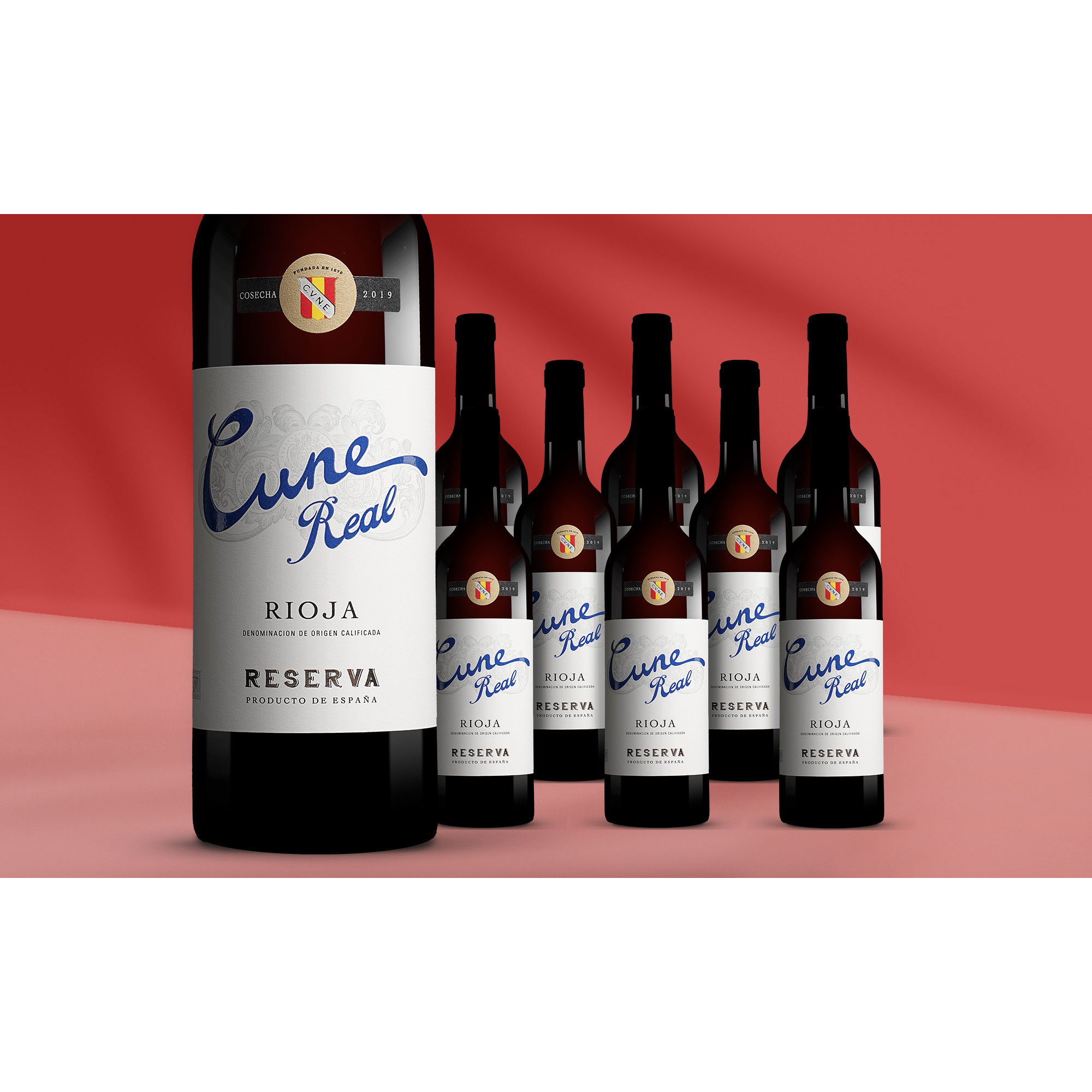 Cune Real Reserva 2019  6.75L 14% Vol. Weinpaket aus Spanien 39485 vinos DE