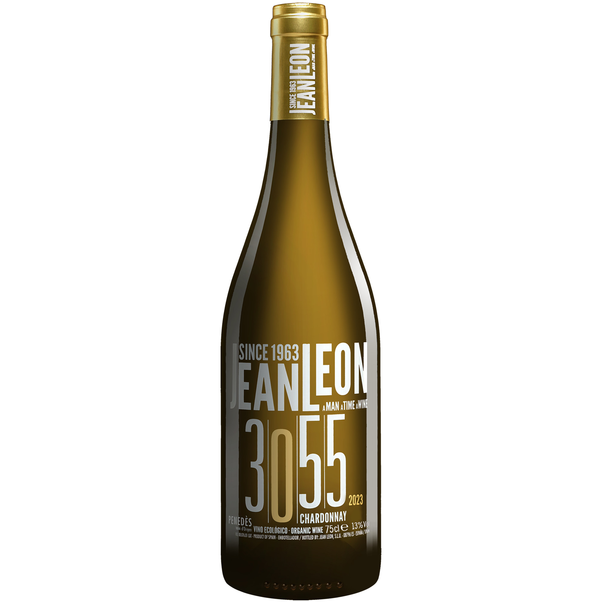 Jean León »3055« Chardonnay 2023  0.75L 13% Vol. Weißwein Trocken aus Spanien