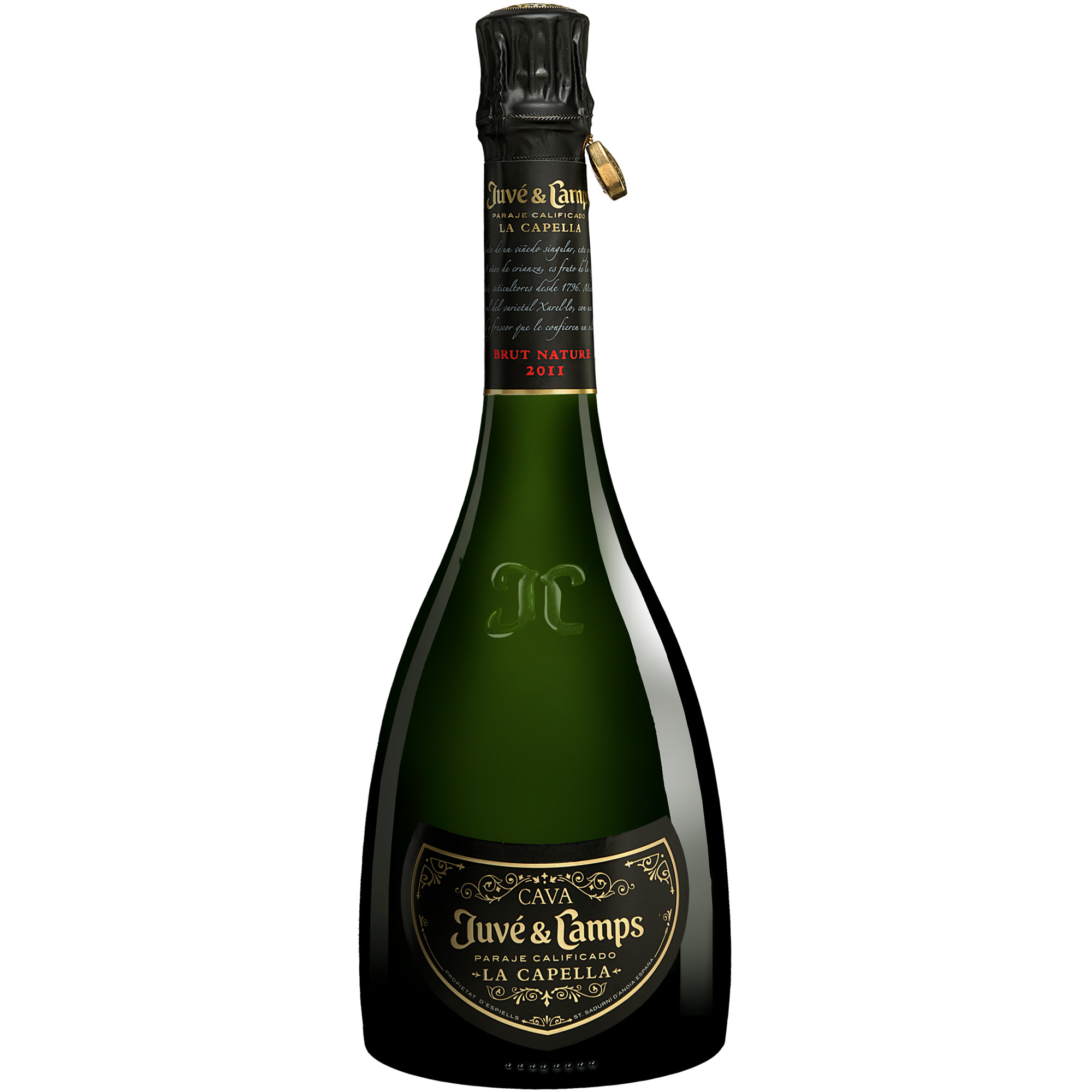 Juvé y Camps Cava »La Capella« Gran Reserva Brut Nature 2011  0.75L 12% Vol. Sehr Trocken aus Spanien