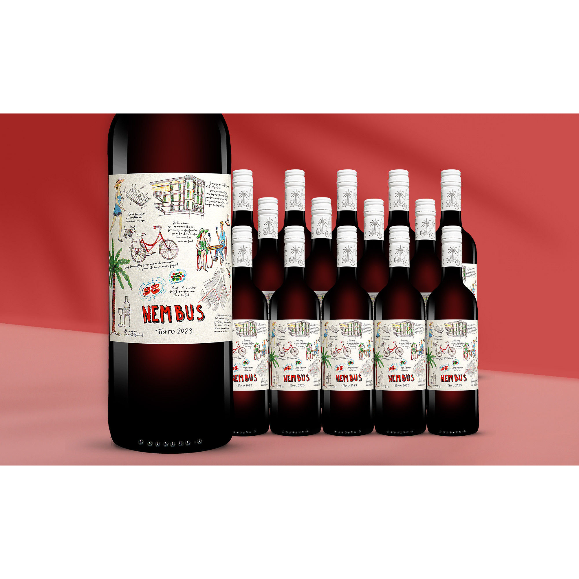 Nembus Tinto 2023  11.25L 14% Vol. Weinpaket aus Spanien 39535 vinos DE